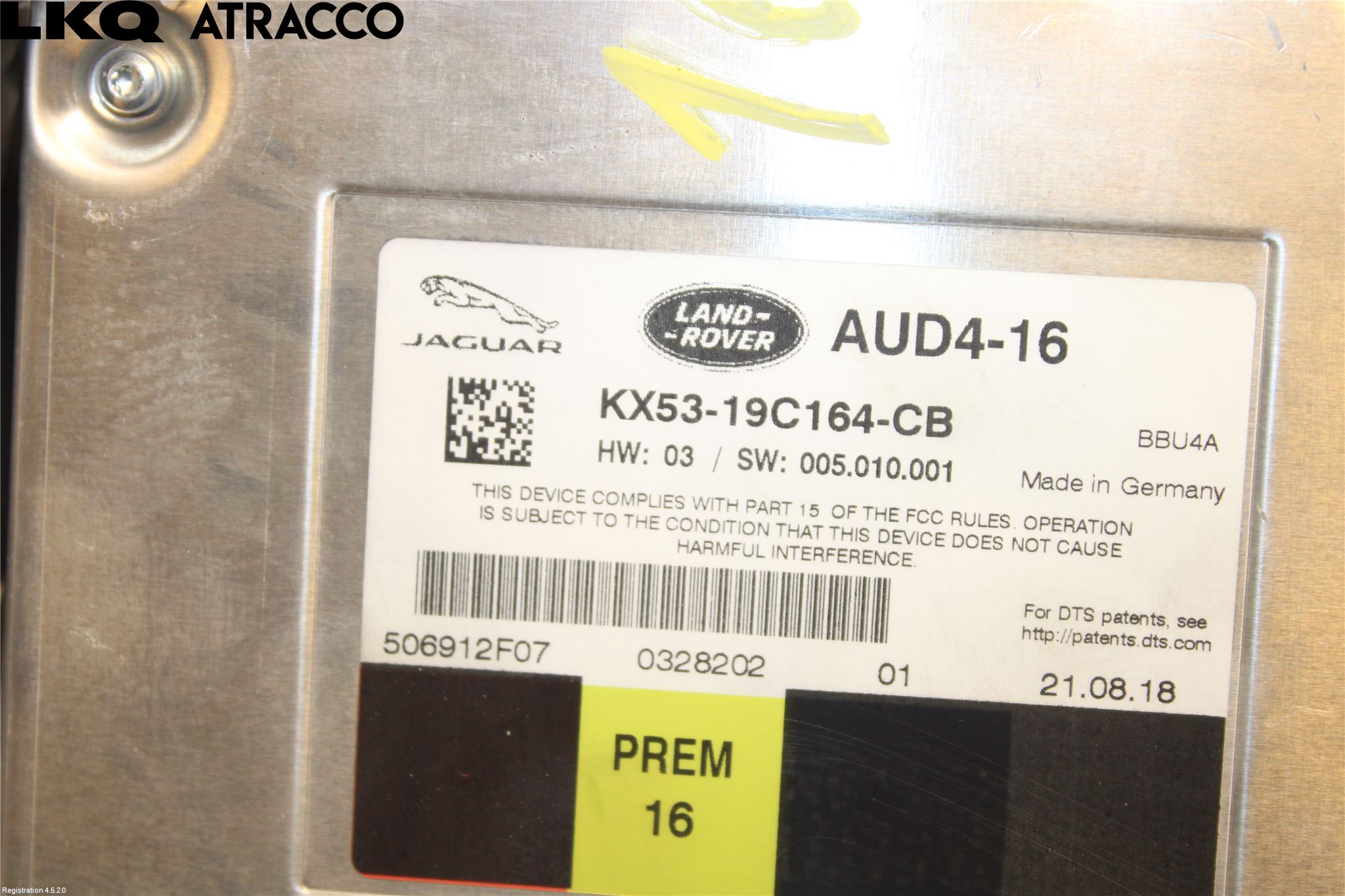 Jaguar I-PACE 18- Stereo Forsterker