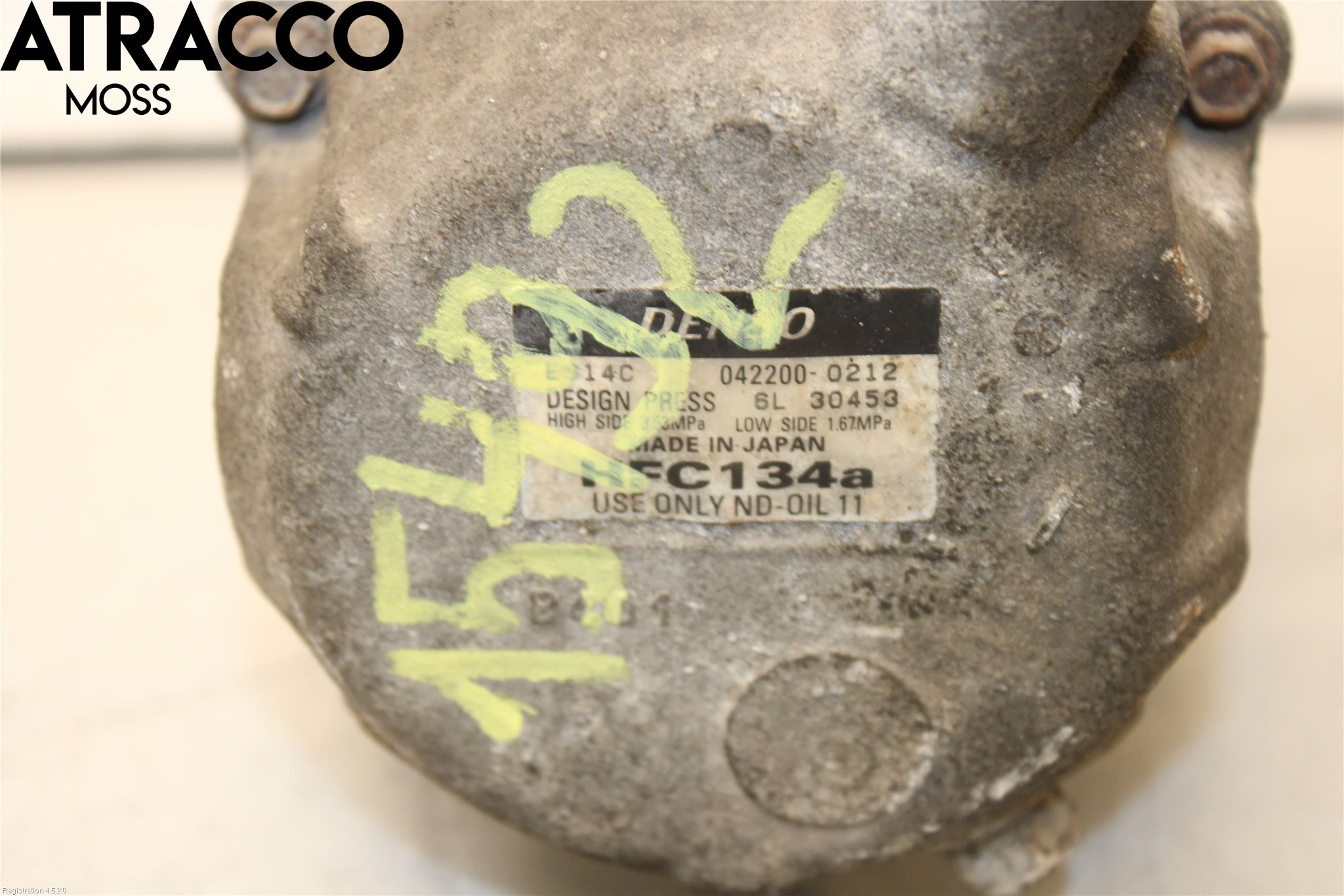 Toyota PRIUS ZVW30 09-20 Varme Ac Kompressor