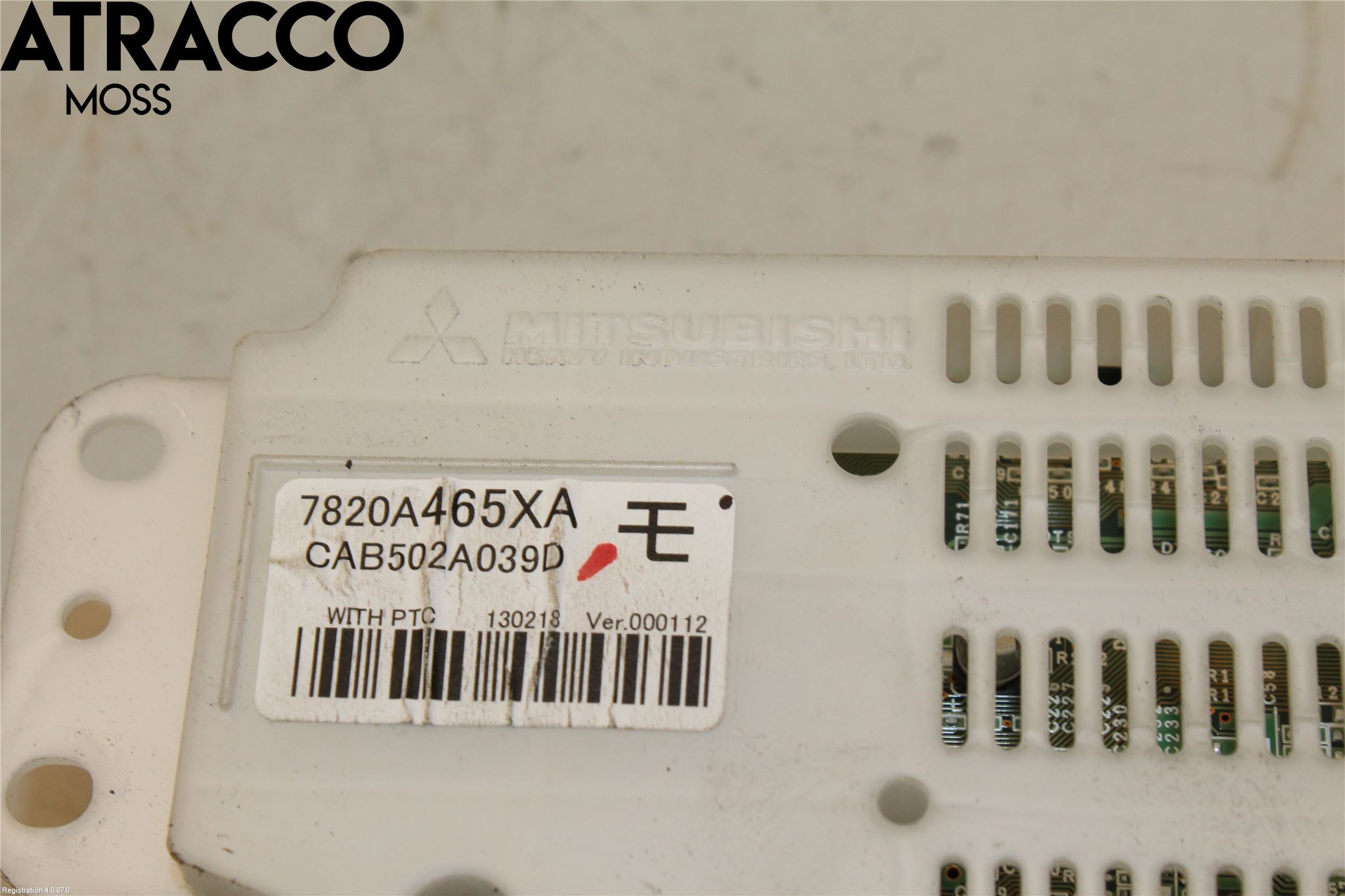 Mitsubishi OUTLANDER 13-21 Varme Ac Betjening-Display