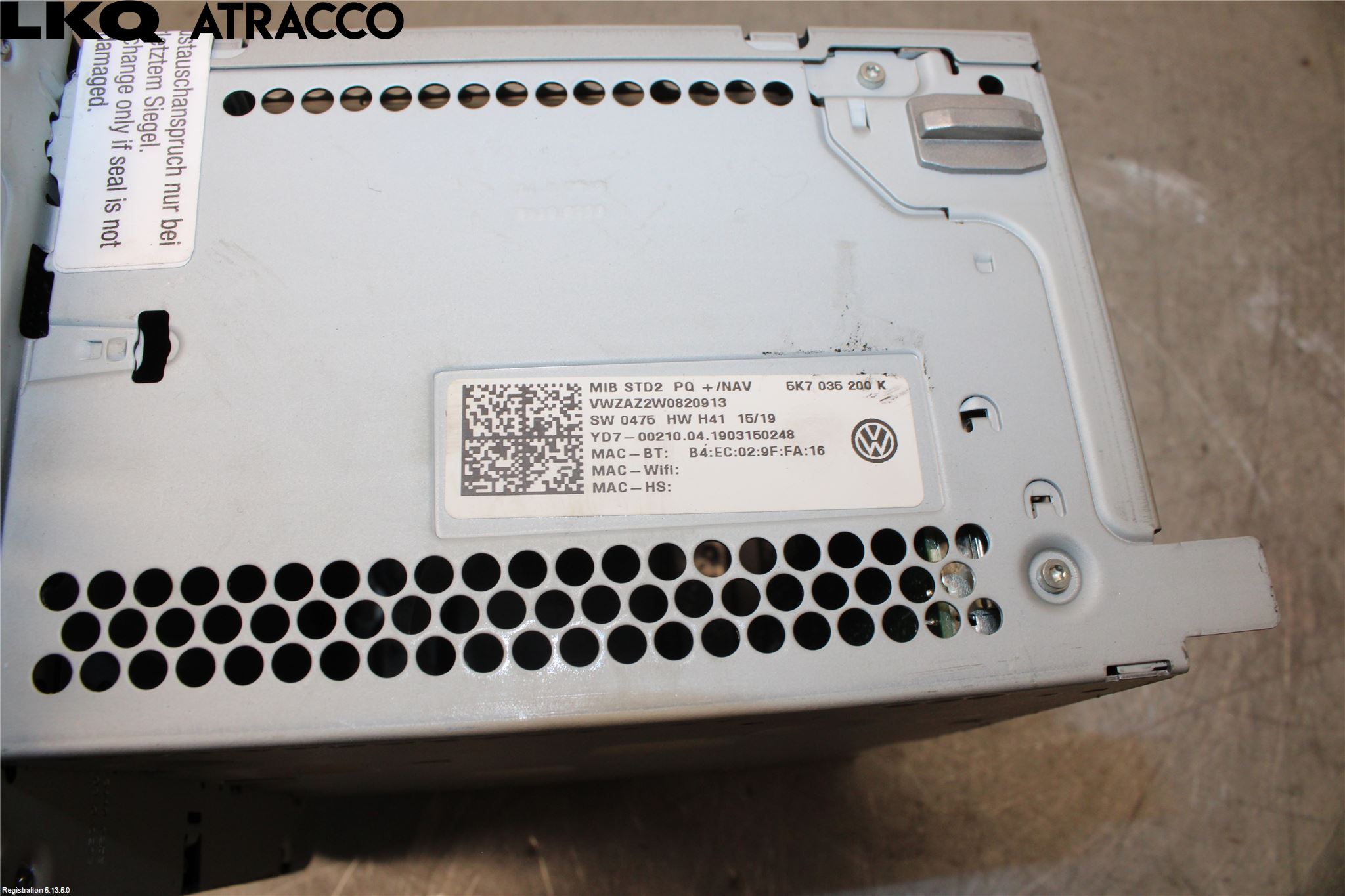 Volkswagen VW AMAROK 2H 10-22 Stereo Radio