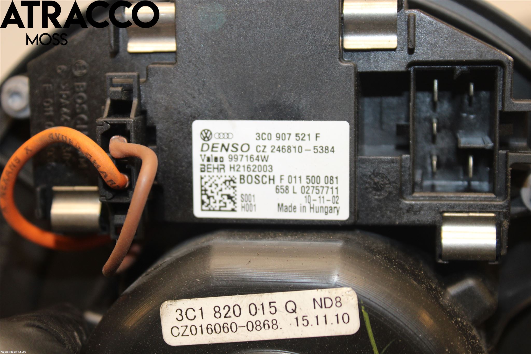 Volkswagen VW PASSAT 11-14 Varme Ac Varmeapparatvifte