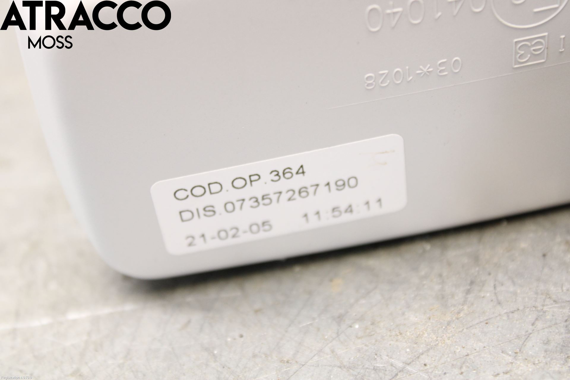 Fiat 500 07- Speil Innvendig