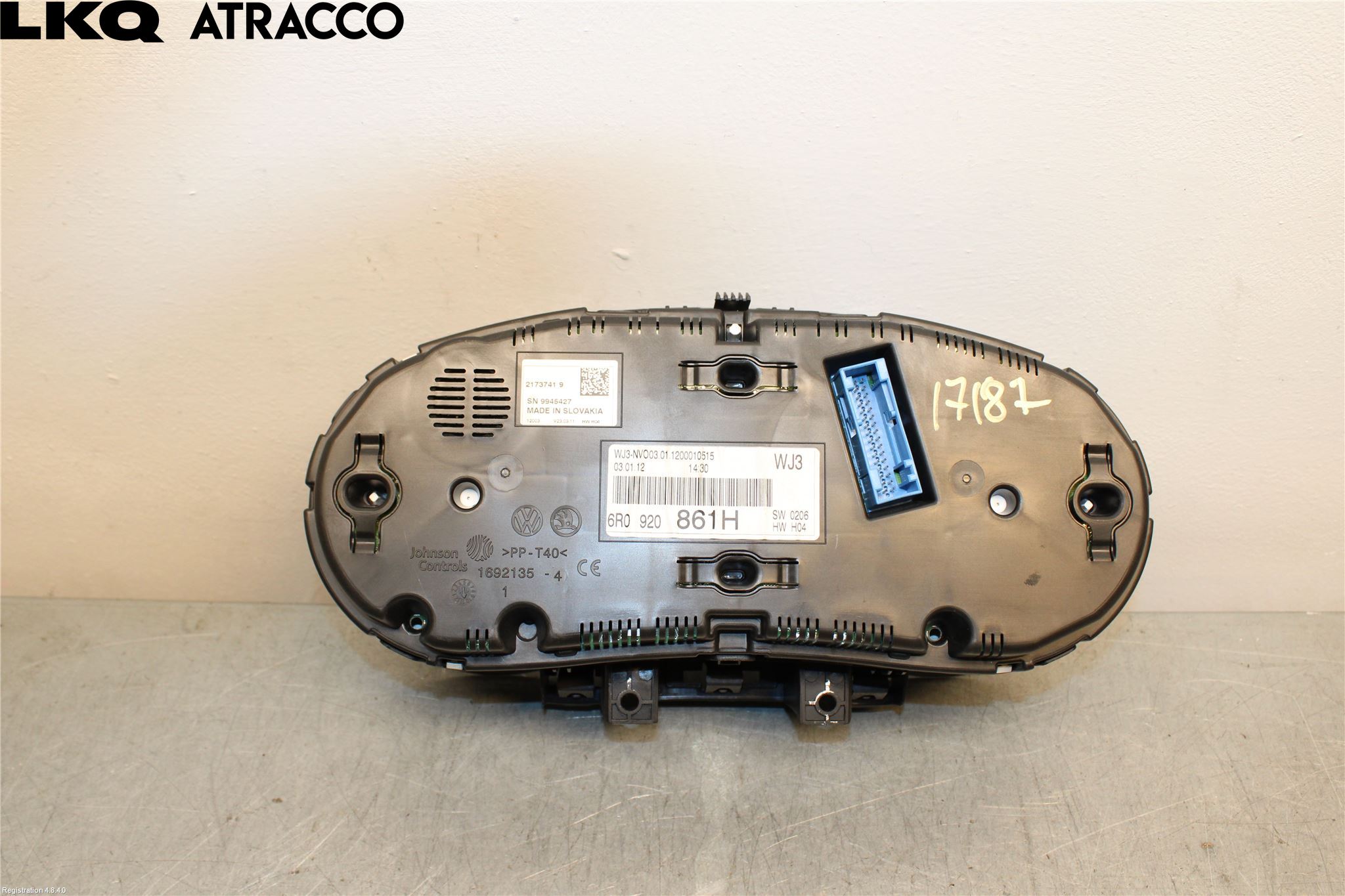Volkswagen VW POLO 10-17 Instr Speedometer