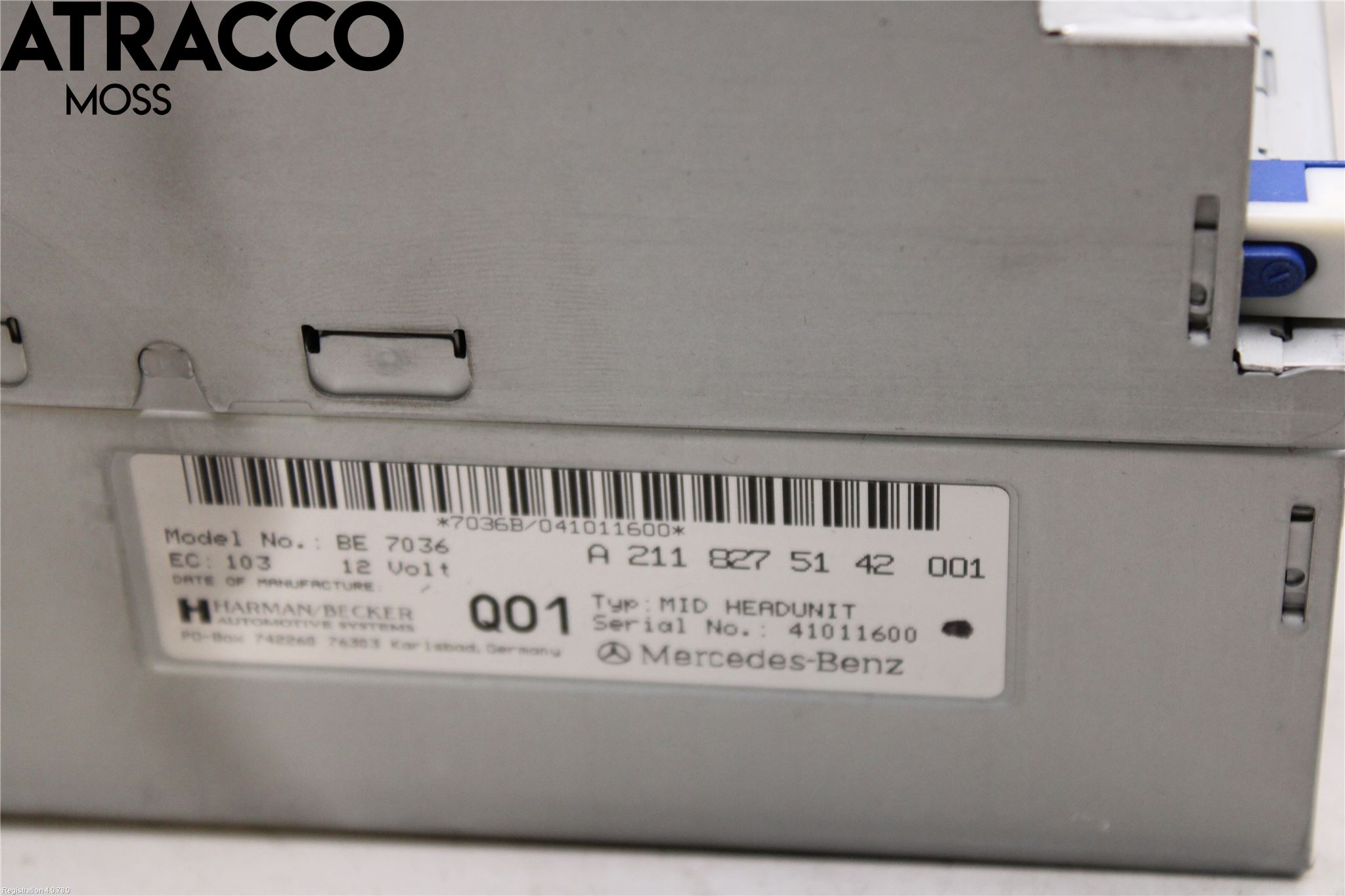 Mercedes-Benz MB E-KLASS (W211) 02-09 Stereo Radio Med Cd