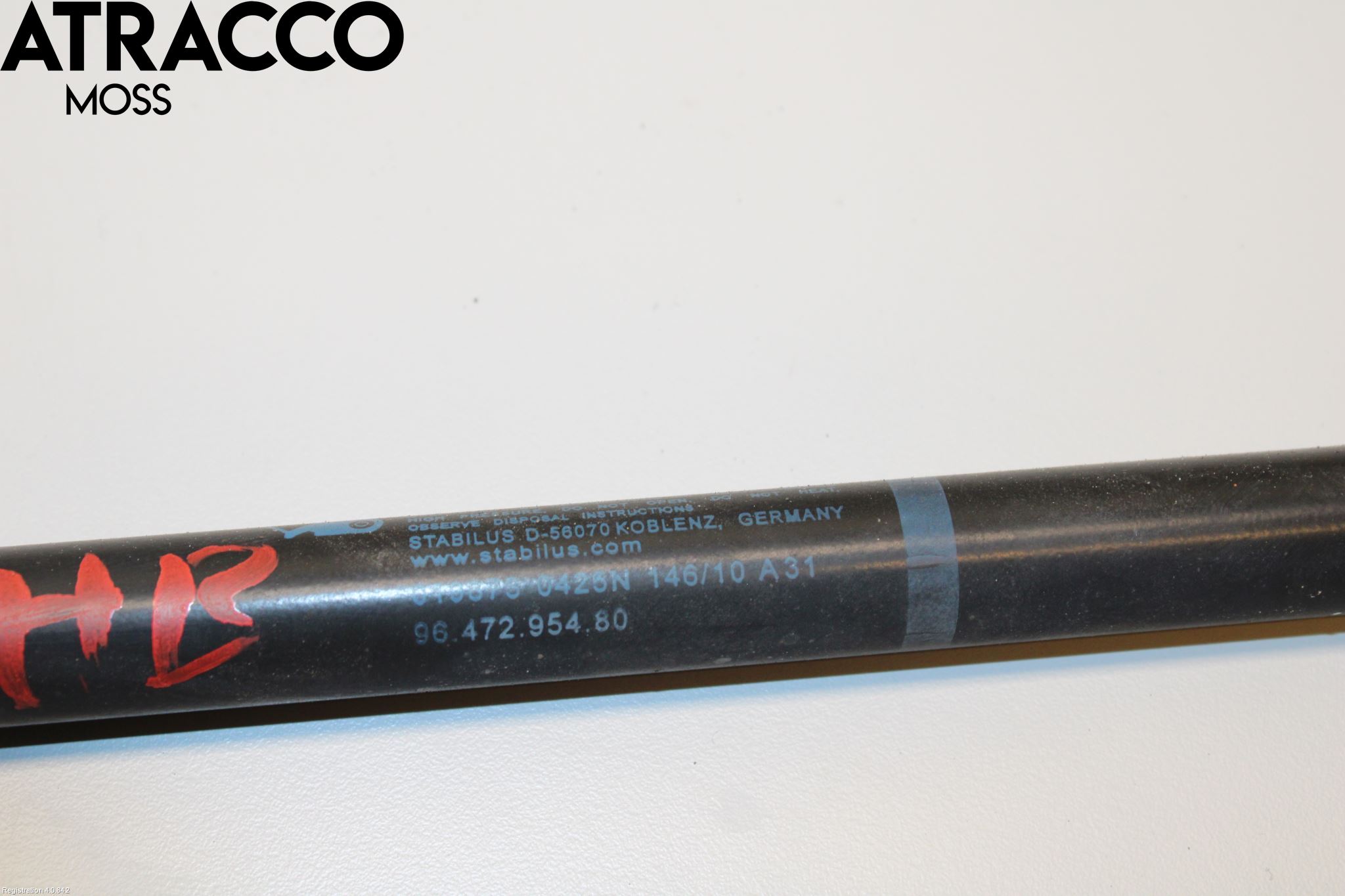 Citroen C4 II 11-18 Bakluke Demper-Gassfjær