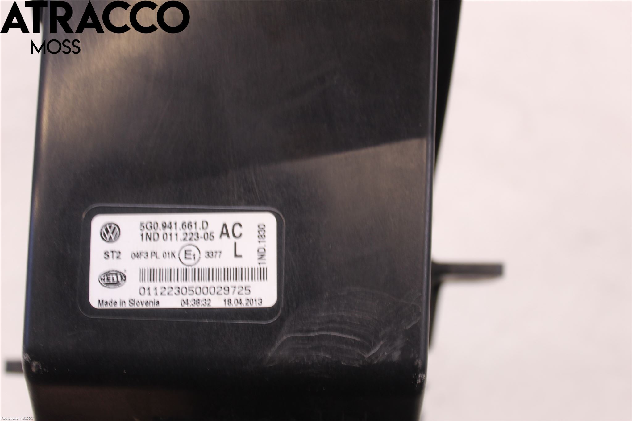 Volkswagen VW GOLF / E-GOLF VII 13-20 Frontlykt-Kurve-Tåkelys