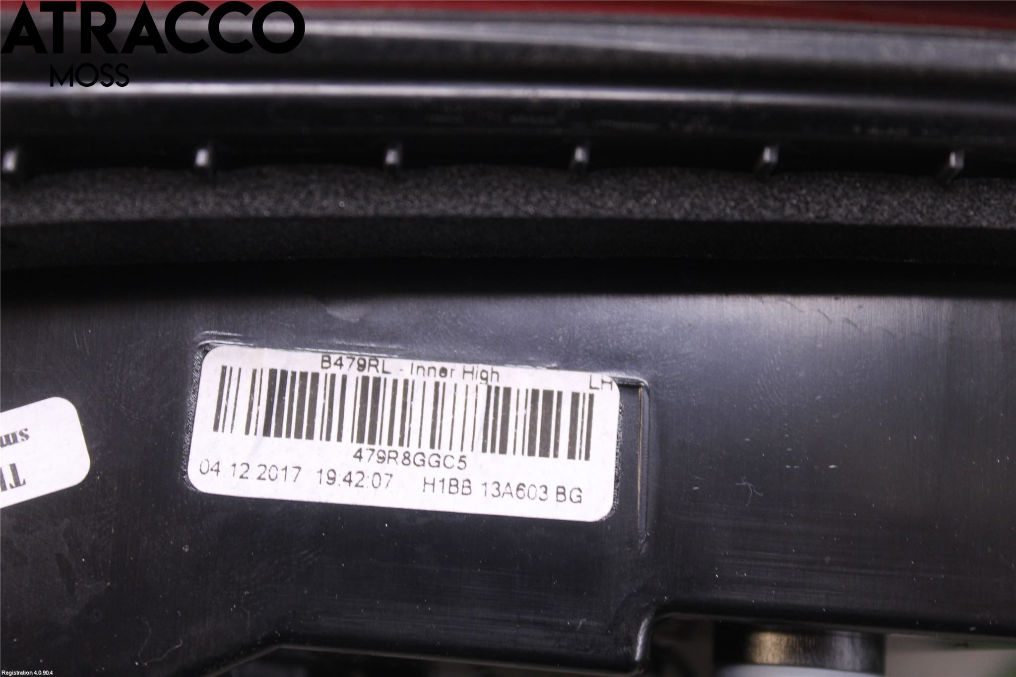 Ford FIESTA (VII) 18-23 Baklykt Venstre  På Luke(Indre