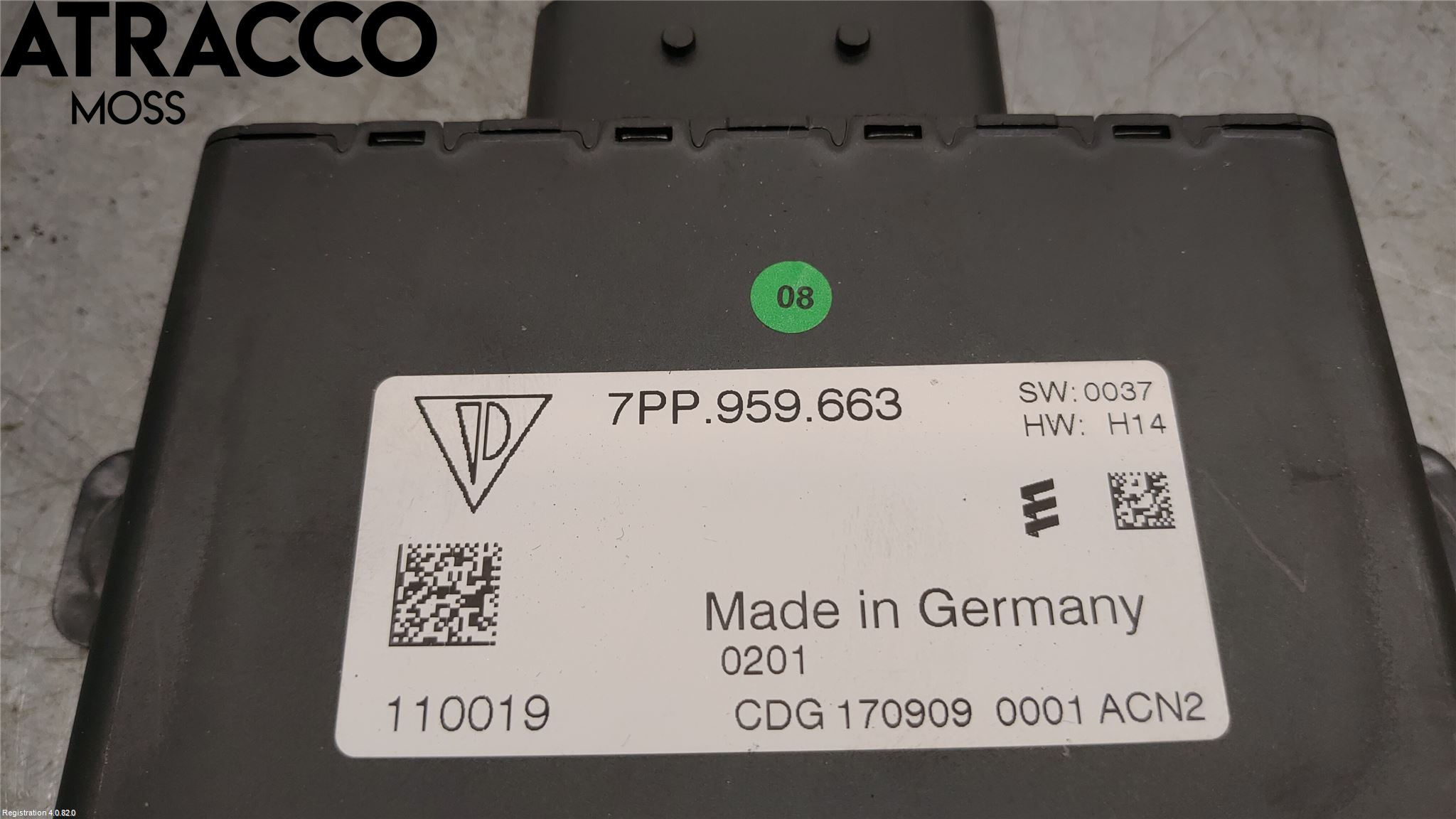 Porsche PANAMERA 09- Styreenhet Øvrig