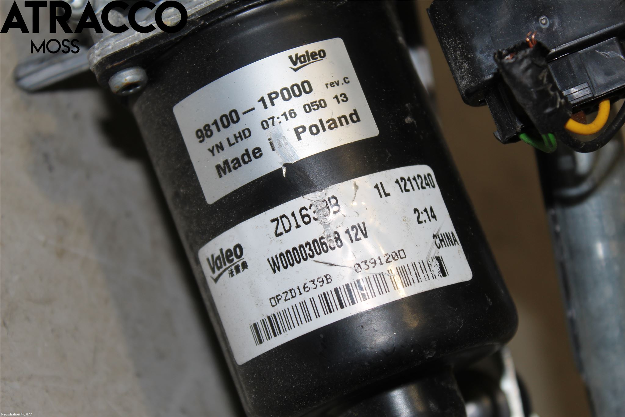 Toyota AURIS 13-19 Viskeroverføring Frontrute