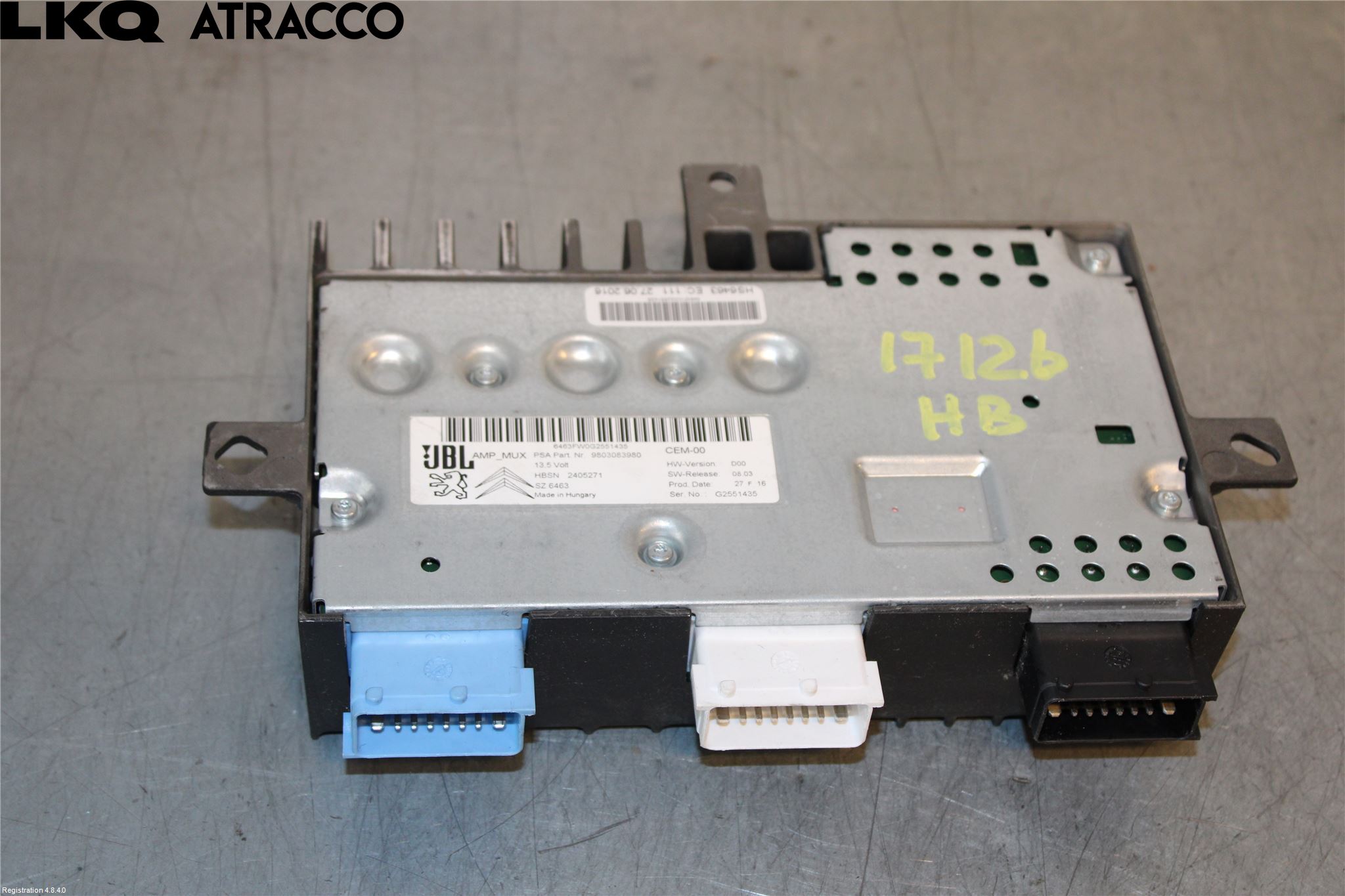 Citroen C4 GRAND PICASSO 14-18 Stereo Forsterker