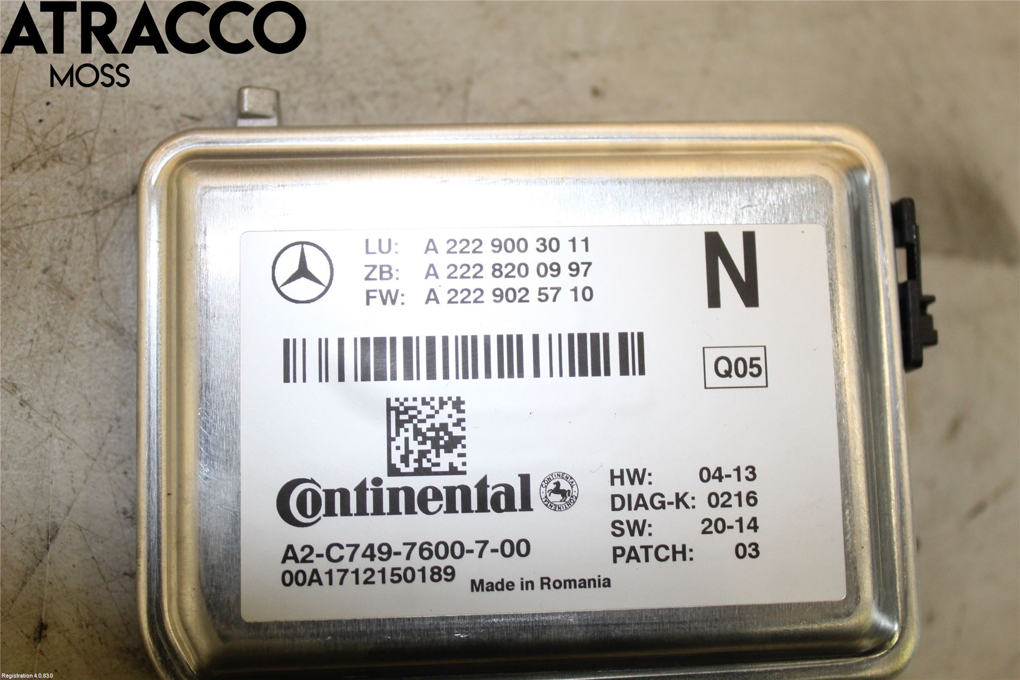 Mercedes-Benz MB C-KLASS (W205) 14-21 Parkeringshjelp Kamera