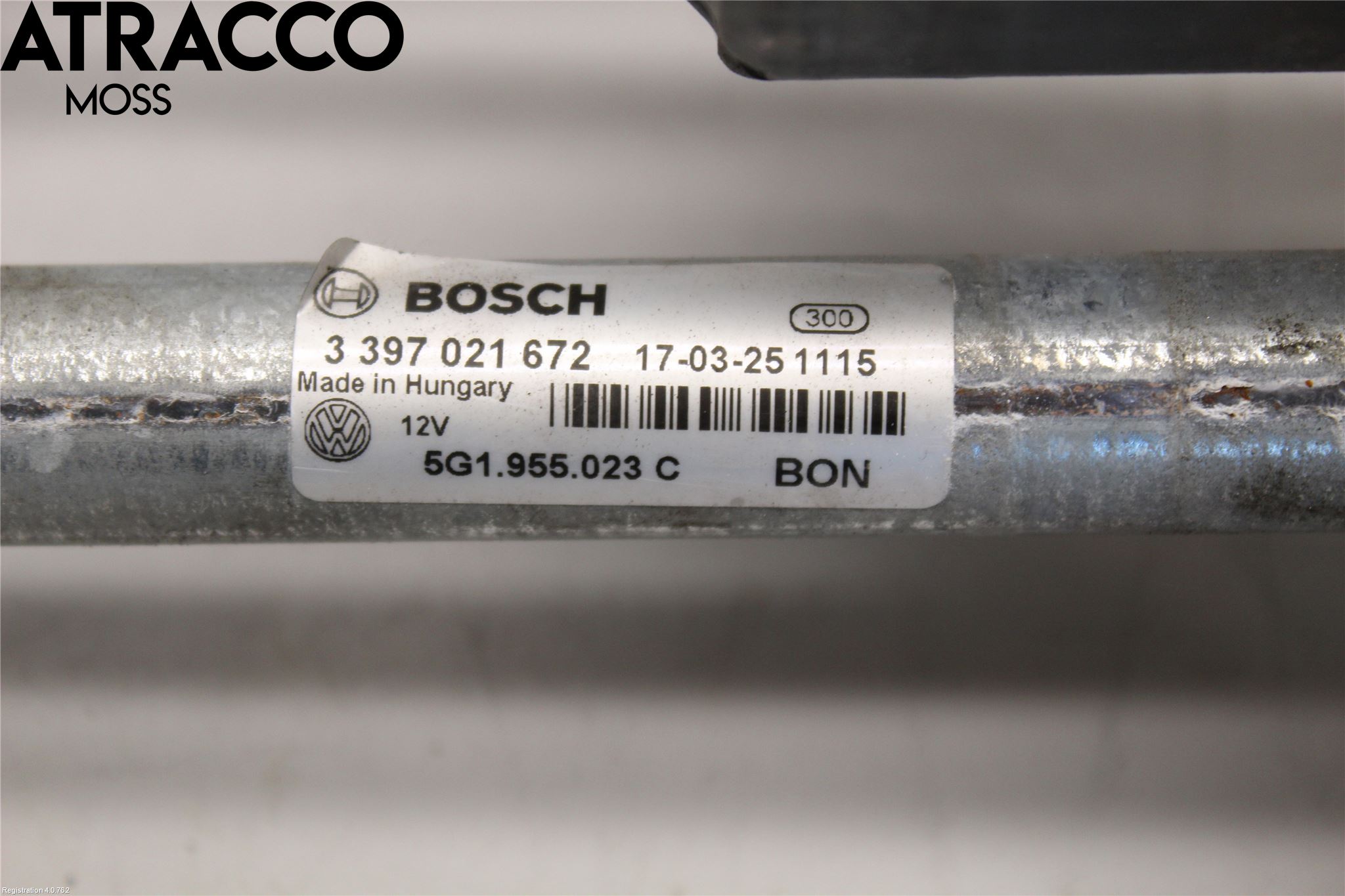 Volkswagen VW GOLF / E-GOLF VII 13-20 Viskeroverføring Frontrute