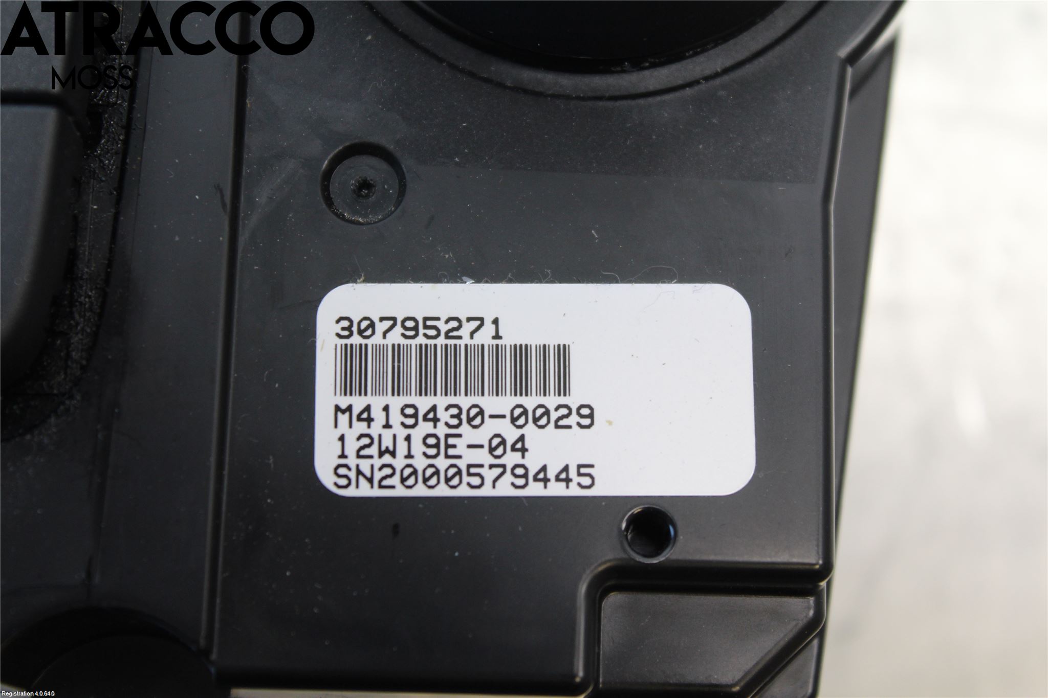 Volvo V60 11-13 Varme Ac Betjening-Display
