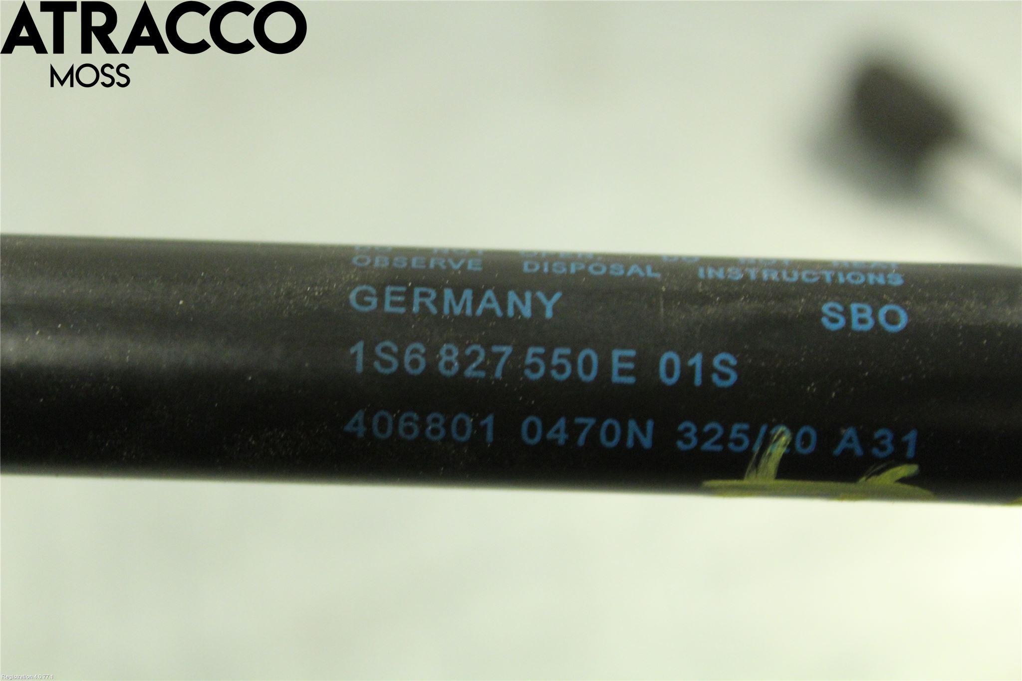 Volkswagen VW UP! / E-UP! Bakluke Demper-Gassfjær