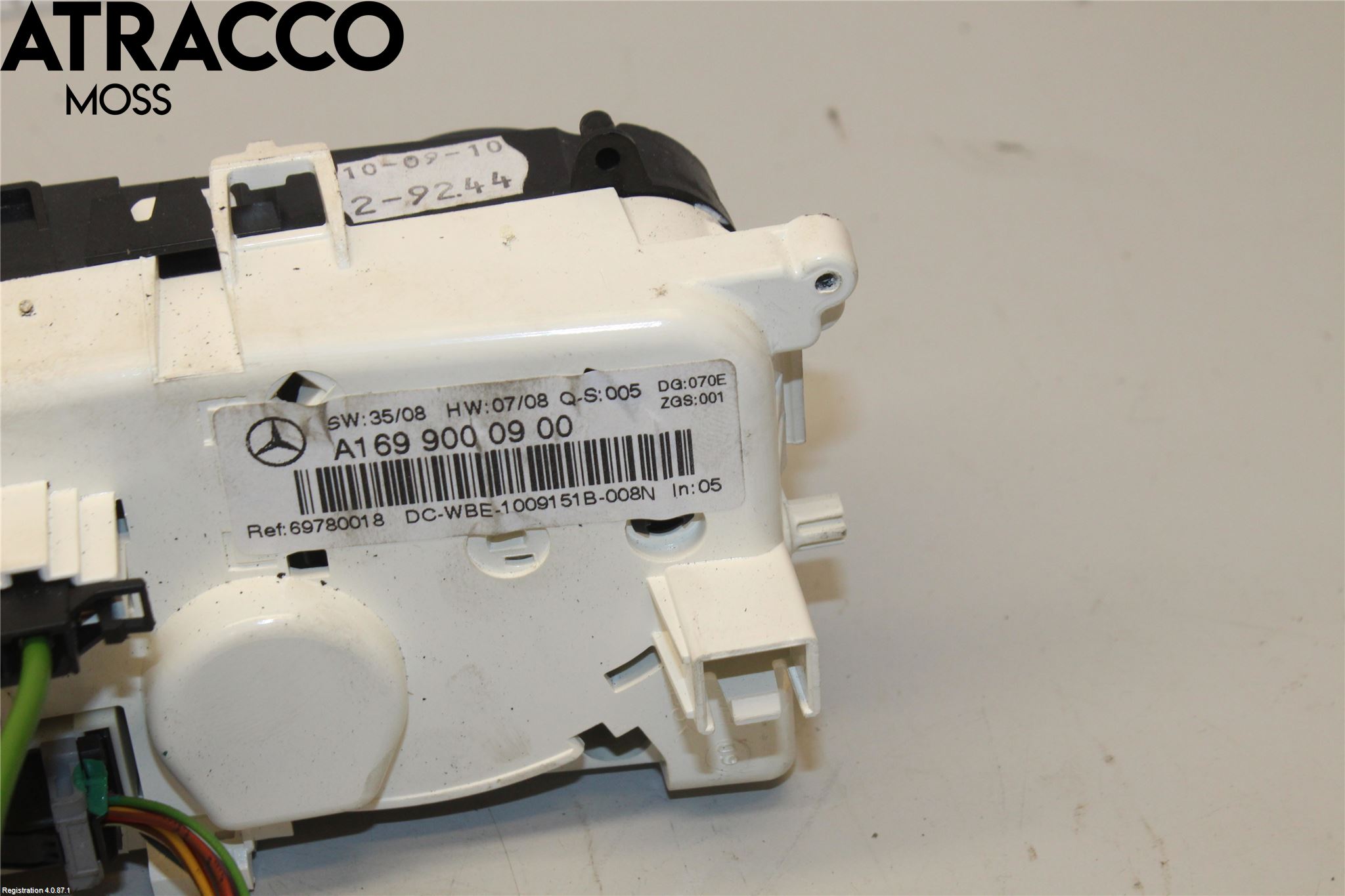 Mercedes-Benz MB A-KLASS (W169) 04-12 Varme Ac Betjening-Display