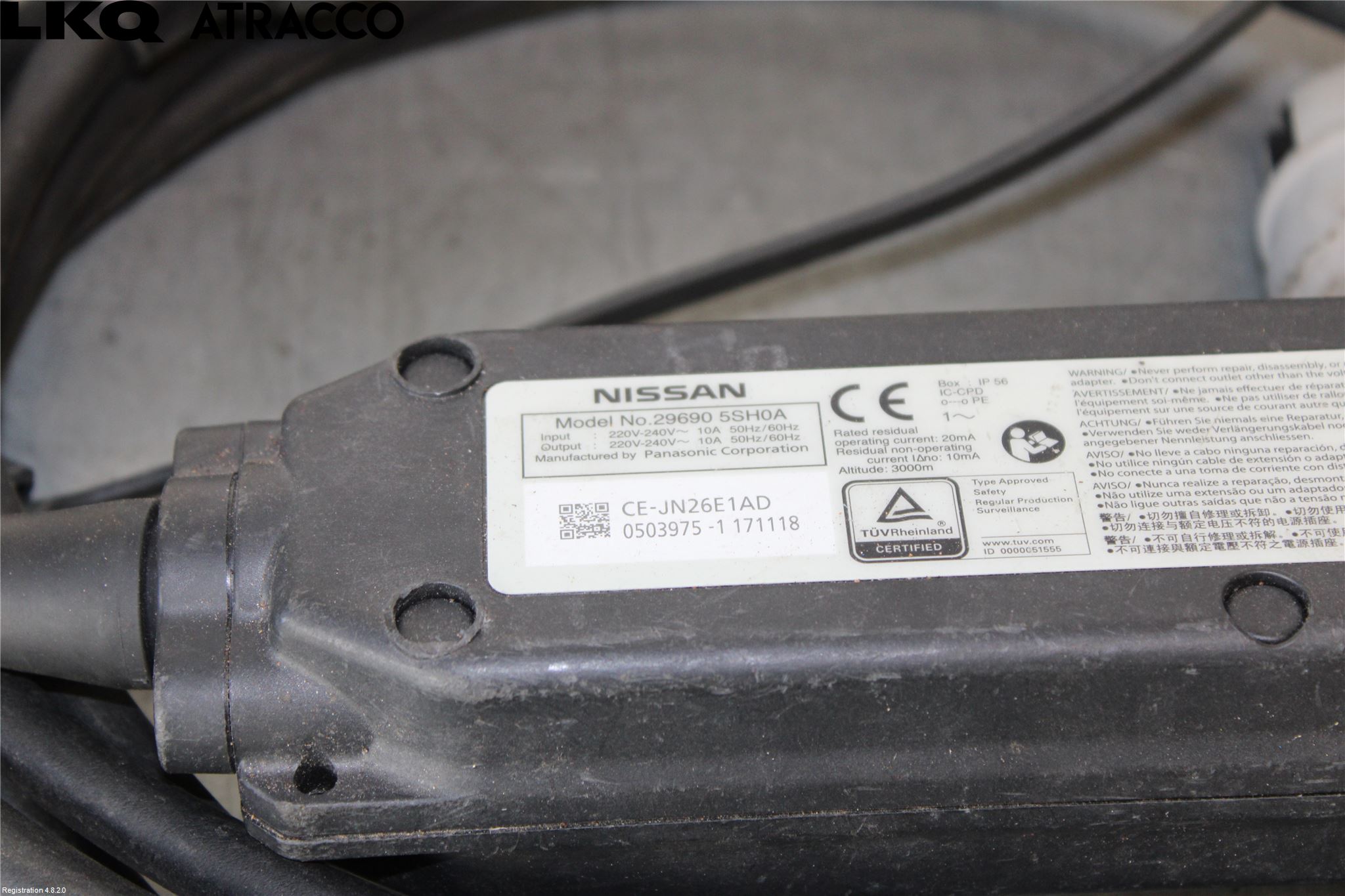 Nissan LEAF 18- Laddkabel Elbil