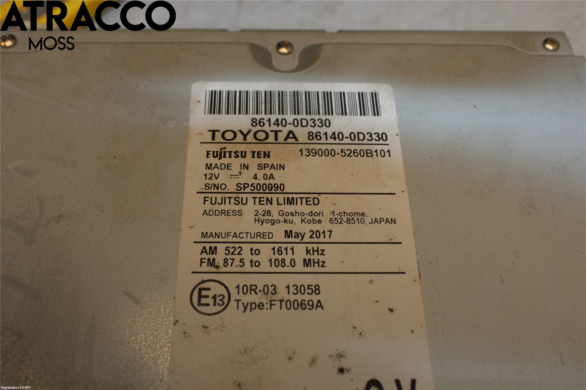 Toyota YARIS XP130 15-20 Gps Navigator