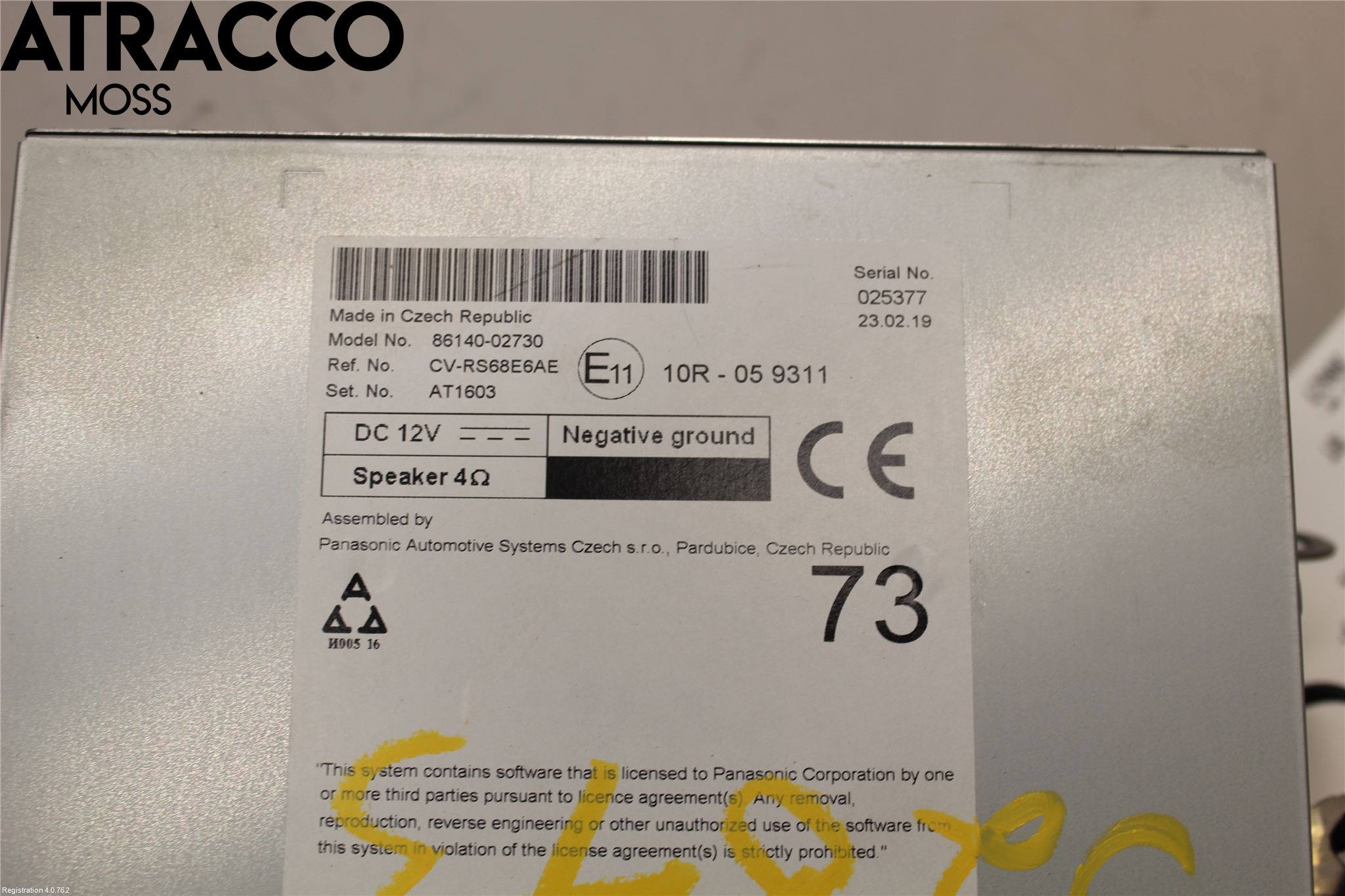 Toyota COROLLA 19- Stereo Radio Med Cd