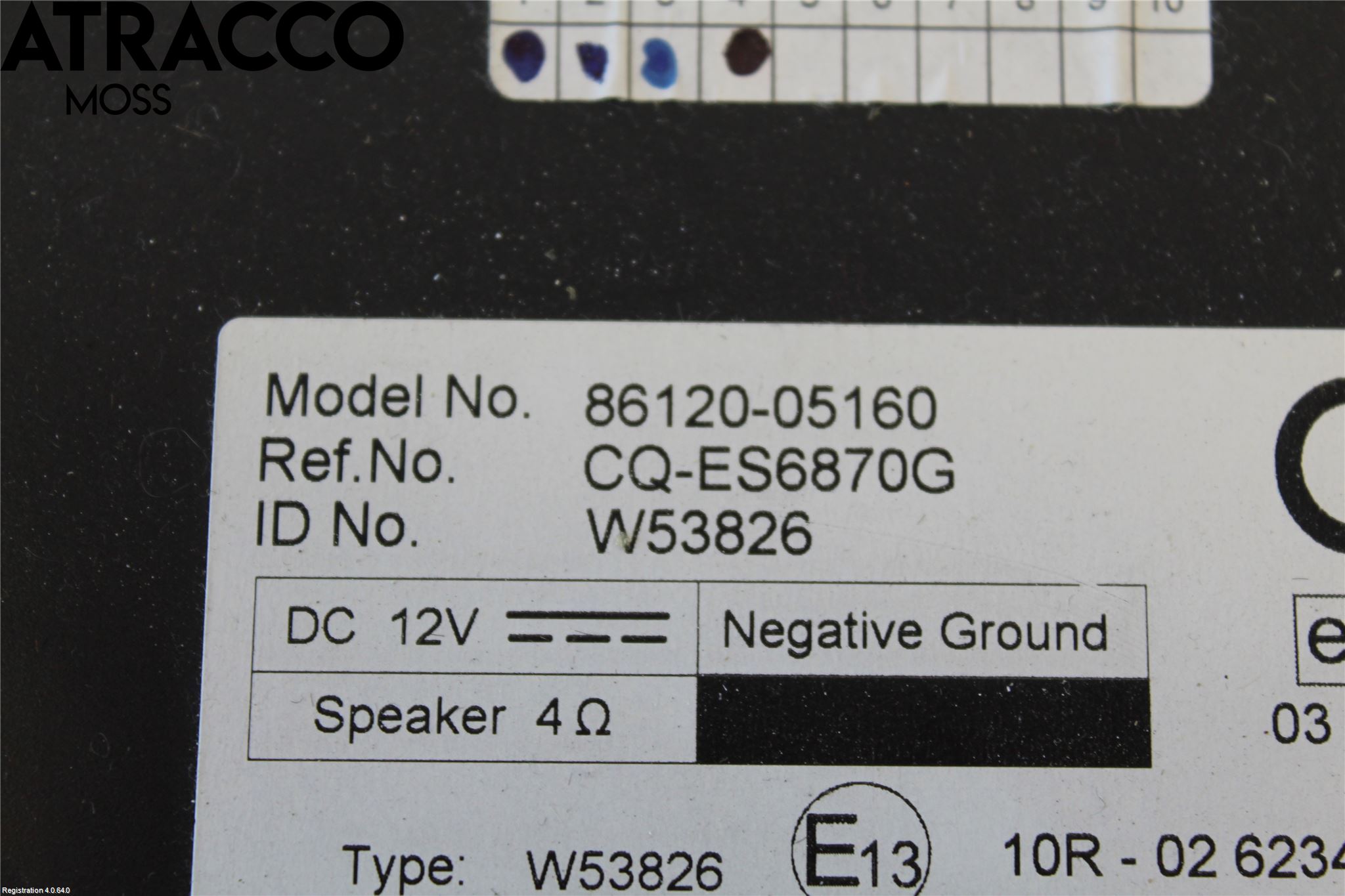 Toyota AVENSIS 09-15 Stereo Radio Med Cd