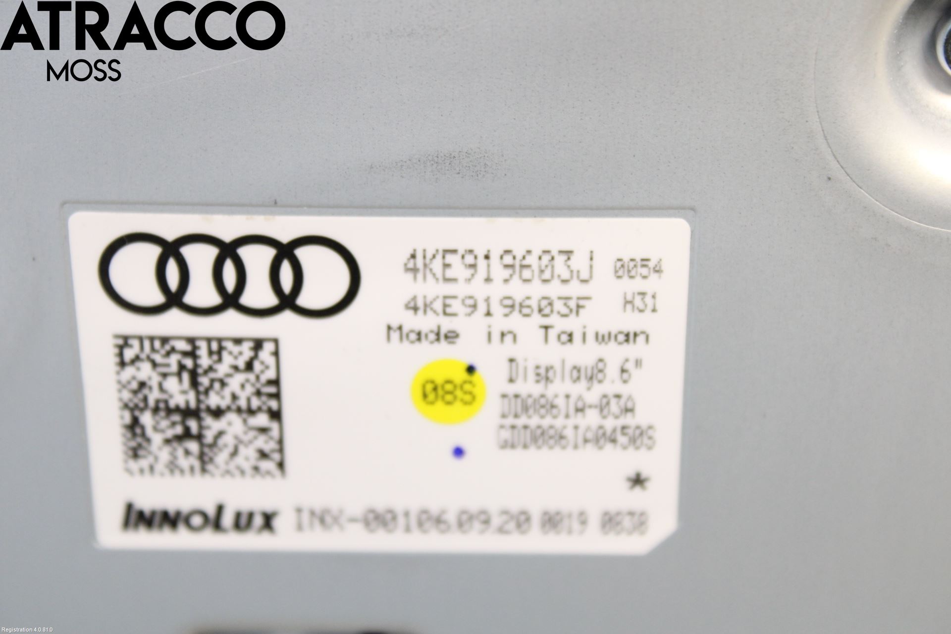 Audi E-TRON, S GE 19- Multifunktionsdisplay