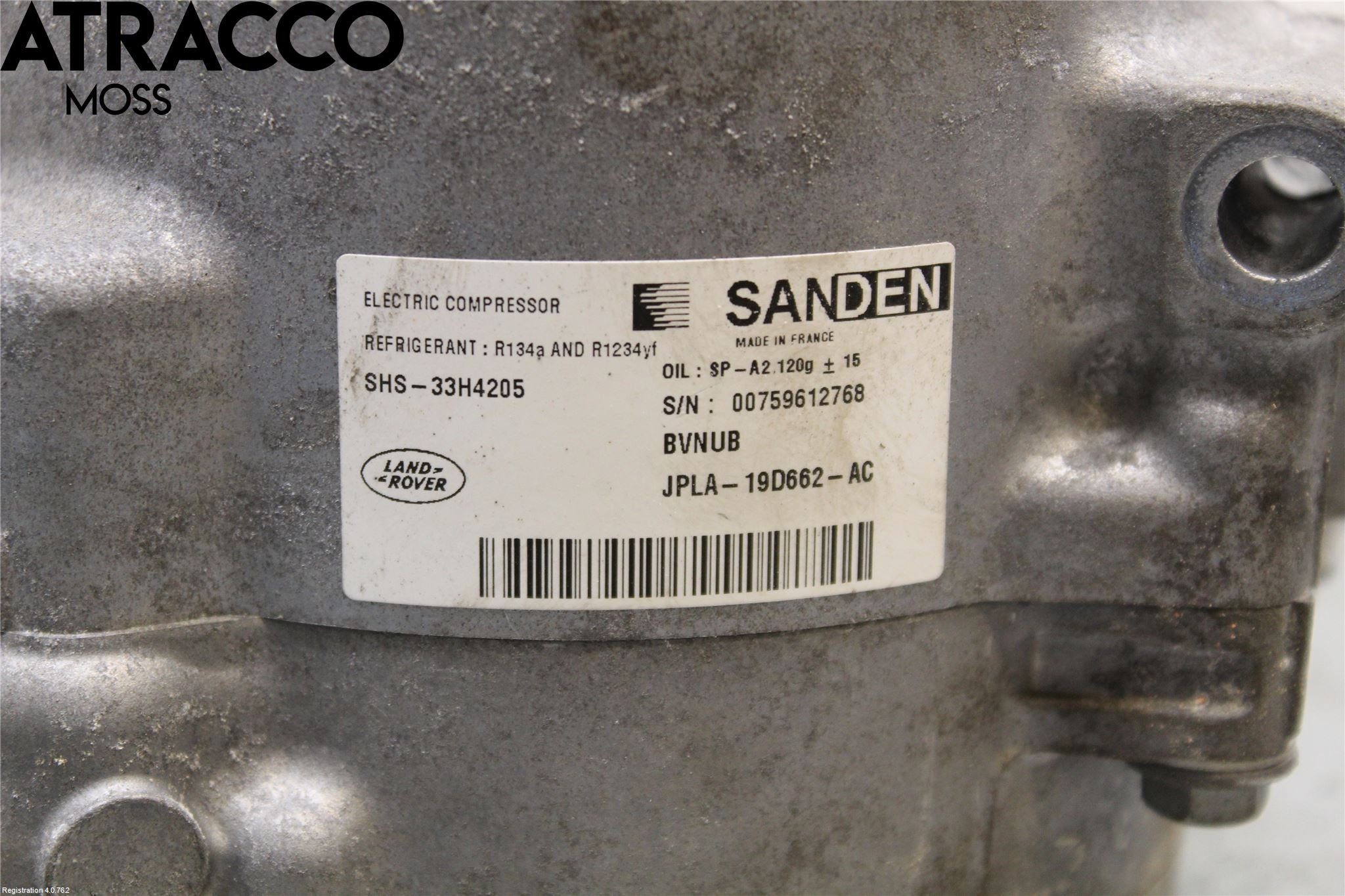 Landrover RANGE ROVER SPORT (L494) 14-22 Varme Ac Kompressor