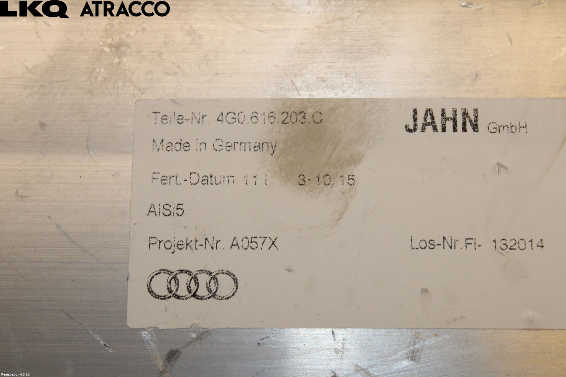 Audi A6 ALLROAD 12-18 Nivå/Lufrfrändring Trycktank