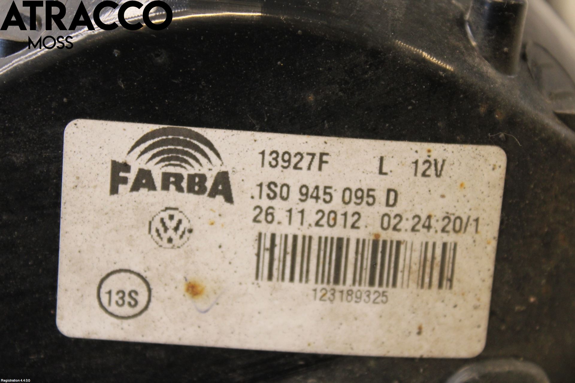 Volkswagen VW UP! / E-UP! Baklykt Venstre