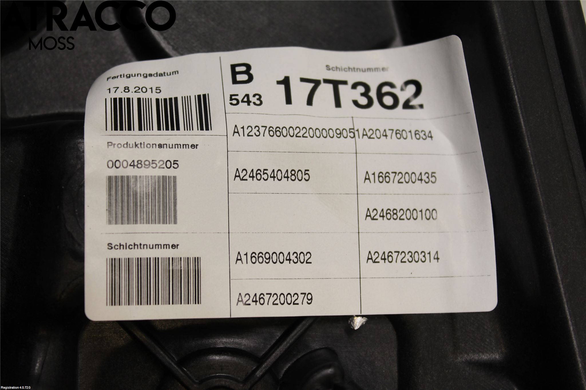 Mercedes-Benz MB B-KLASS (W246/W242) 12-19 Vindusheis