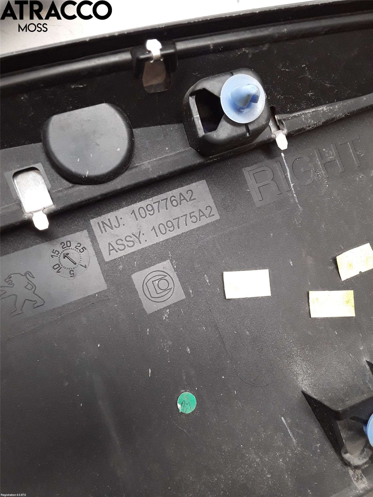 Peugeot 3008 17-24 List Høyre Side