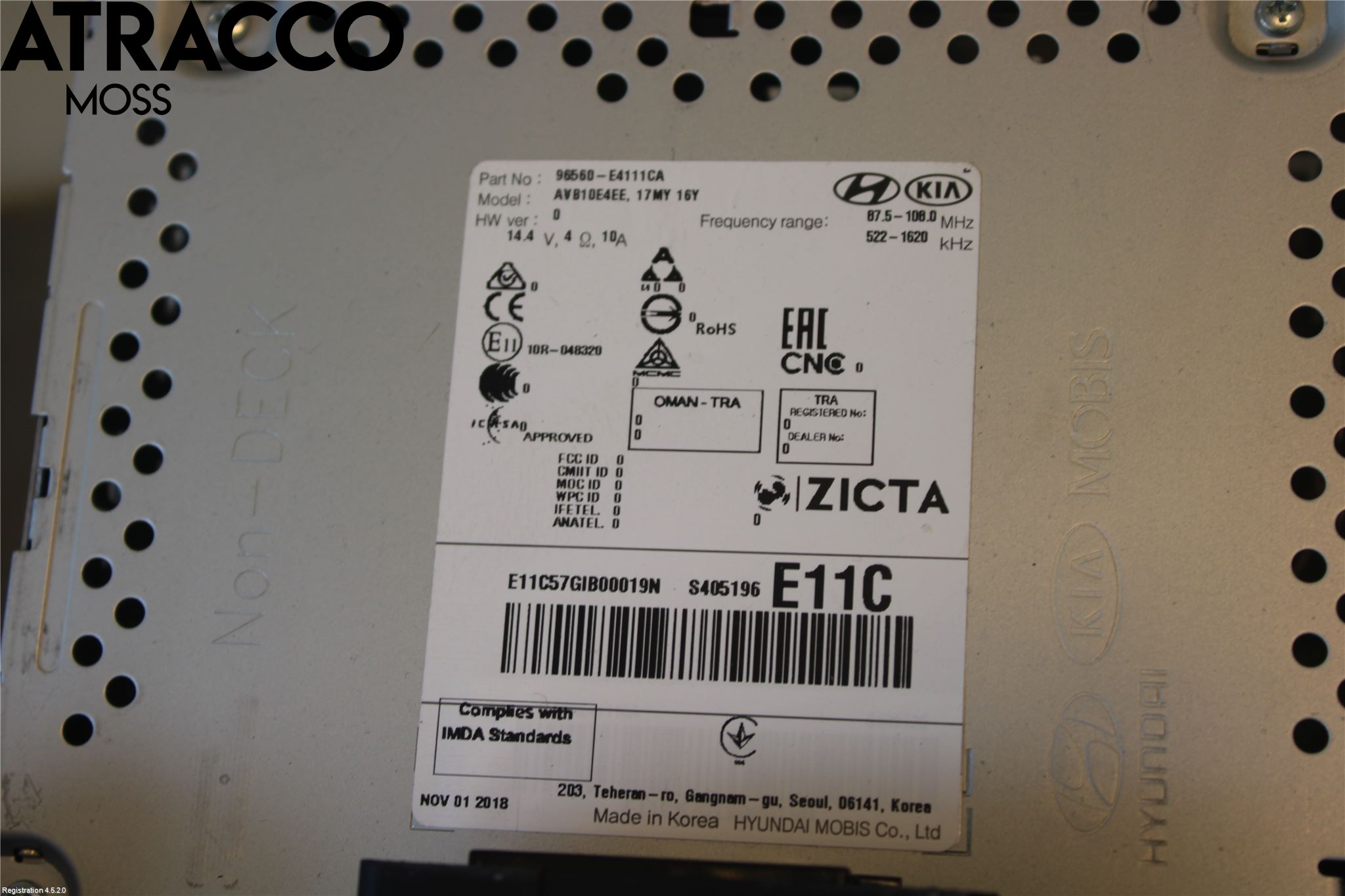 Kia SOUL 09- Stereo Radio Med Cd