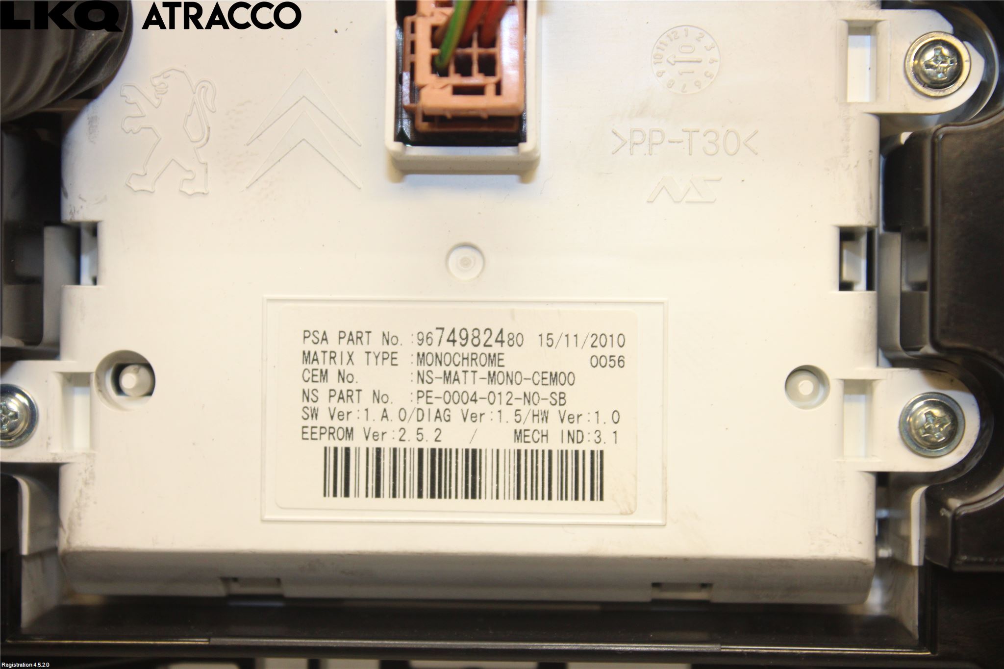 Peugeot 5008 10-16 Instr Kombinert