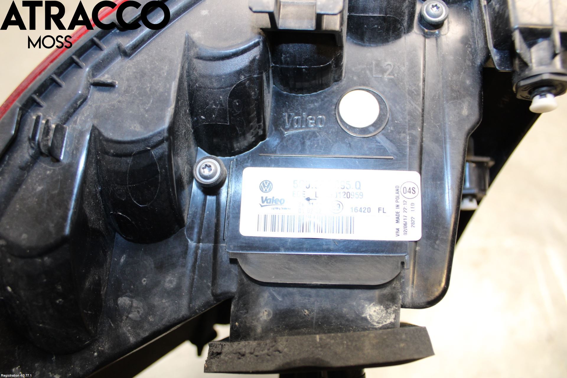 Volkswagen VW GOLF / E-GOLF VII 13-20 Baklykt Venstre