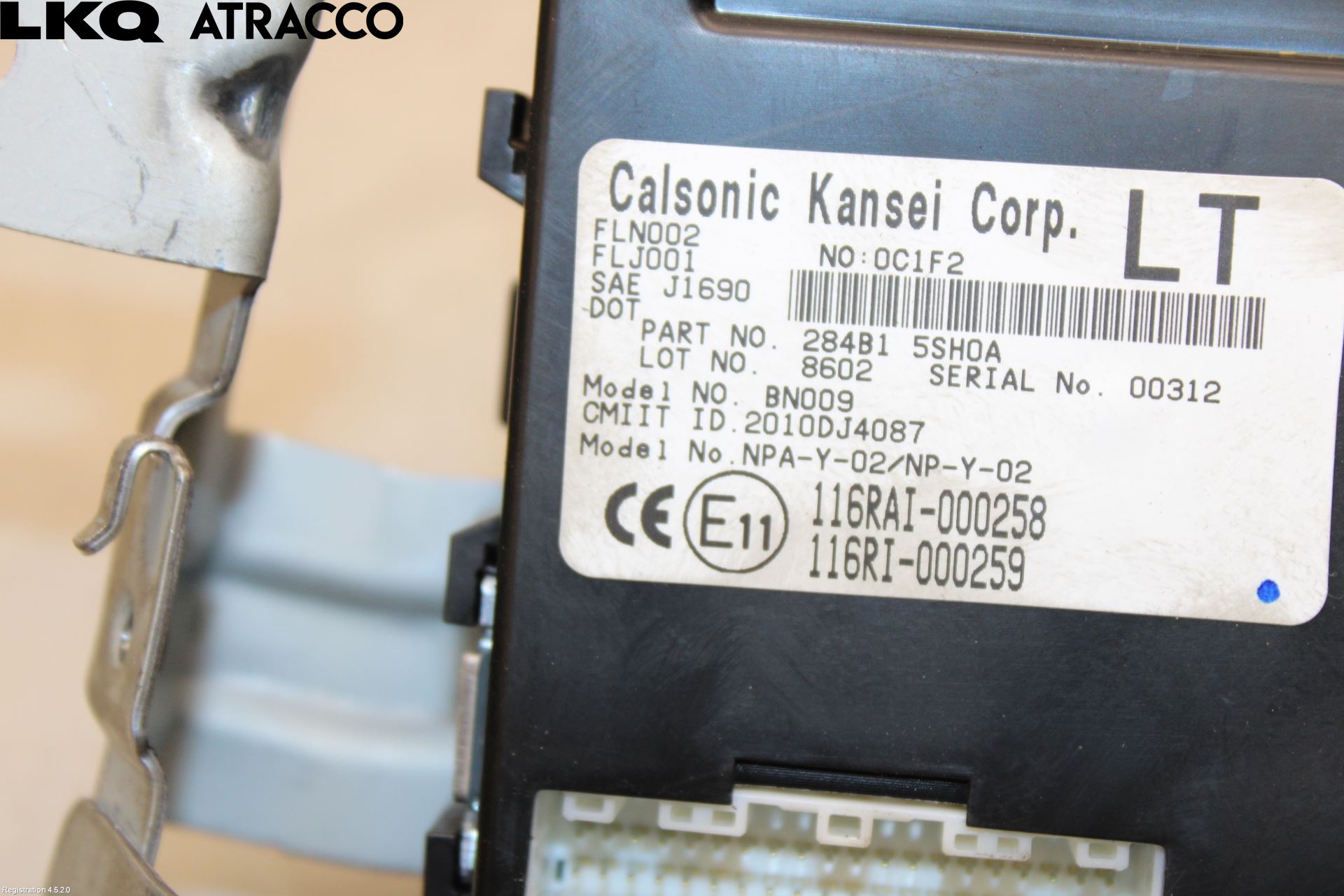 Nissan LEAF 18- Styreenhet Parkering