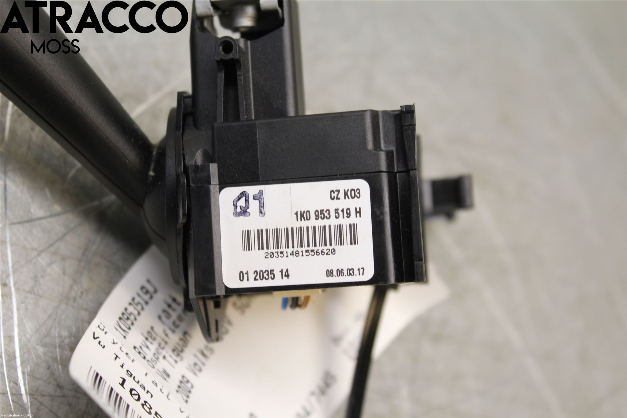 Volkswagen VW TIGUAN 07-16 Bryter Ratt Visker - Spyler