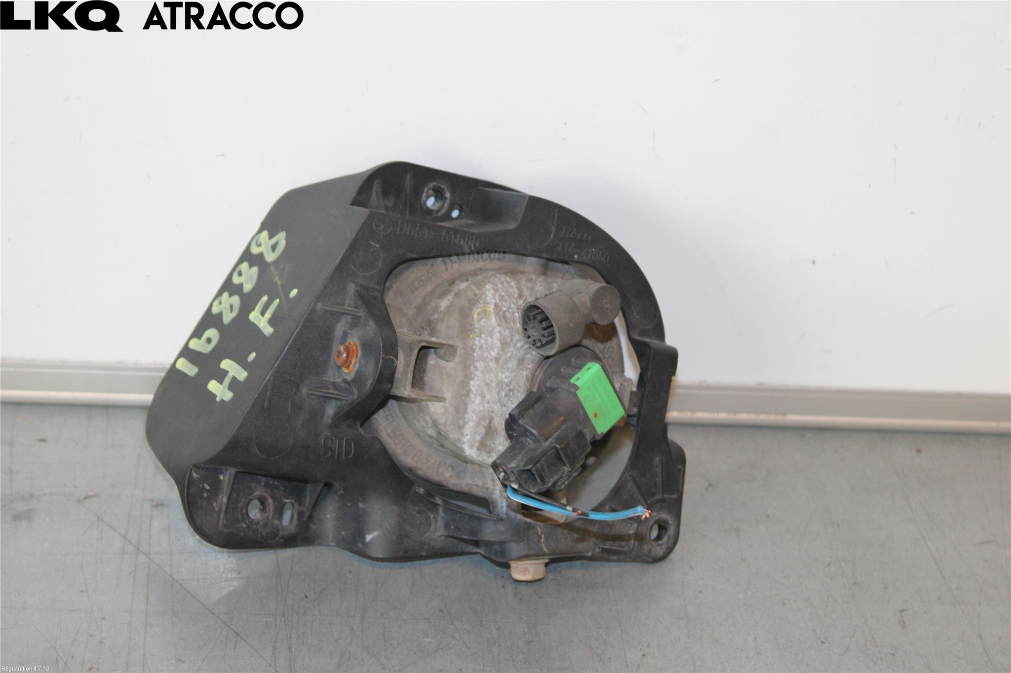 Mazda 2 (DE) 08-15 Frontlykt-Kurve-Tåkelys