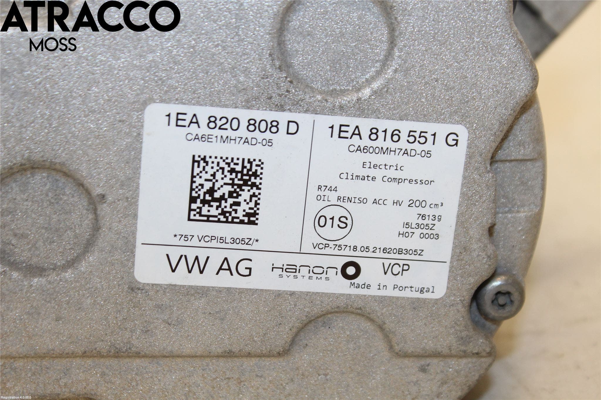 Volkswagen VW ID.4 21- Varme Ac Kompressor