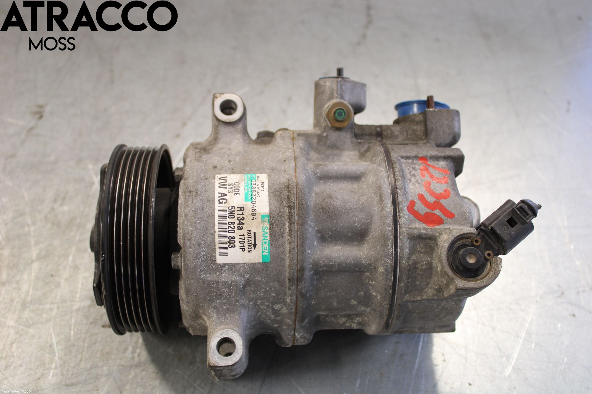 Volkswagen VW GOLF V 04-09 Varme Ac Kompressor