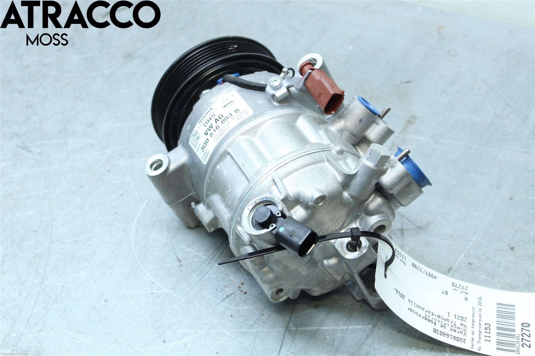 Volkswagen VW TRANSP/CARAVELLE (T6) 16-22 Varme Ac Kompressor