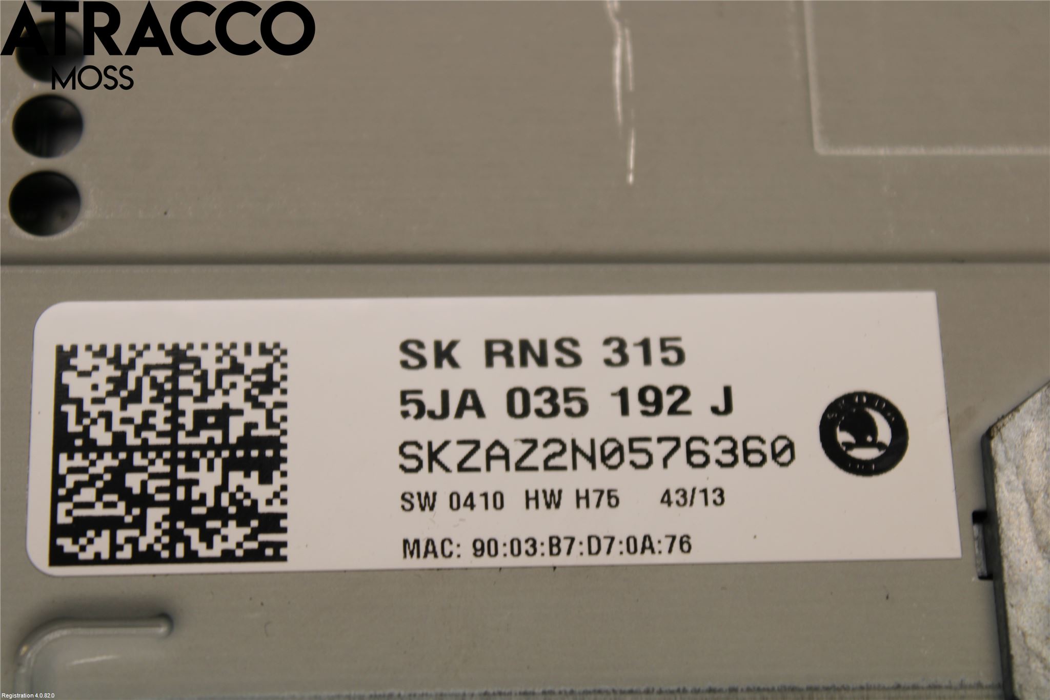 Skoda RAPID Stereo Radio Med Cd