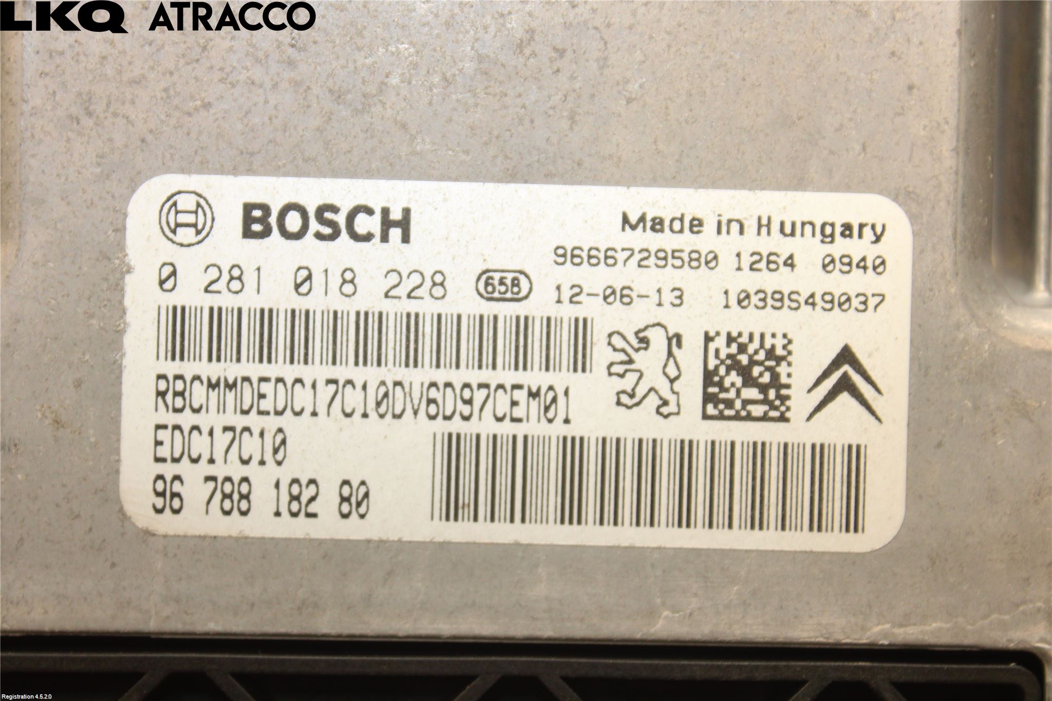 Peugeot PARTNER 08-15 Styreenhet Innsprøytning