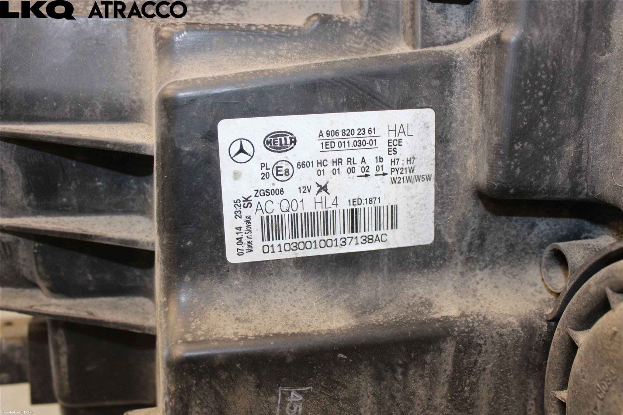 Mercedes-Benz MB SPRINTER (W906) 06-18 Frontlykt Venstre