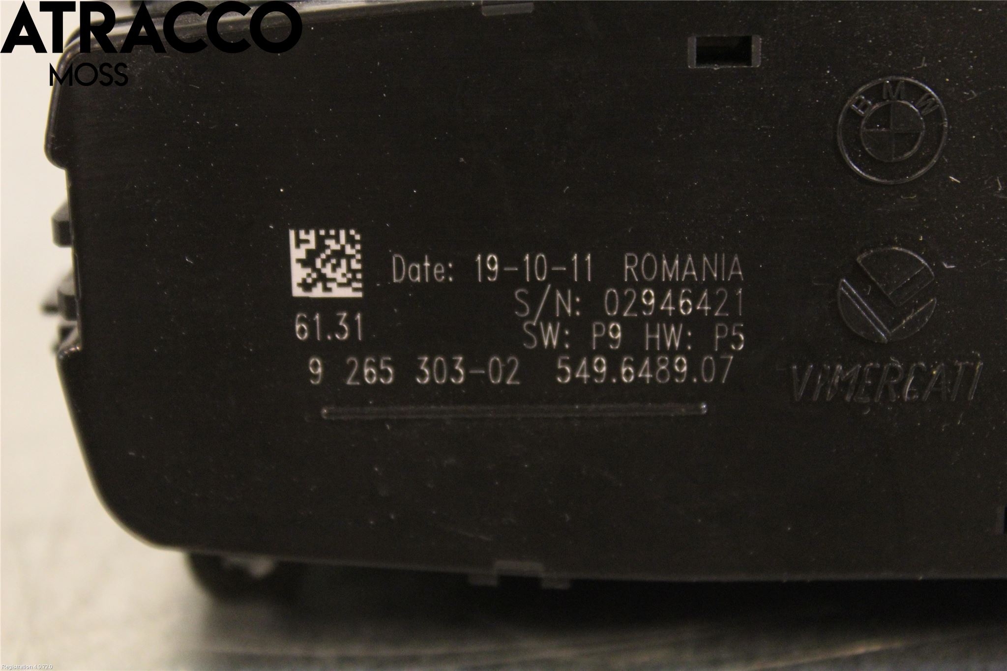 BMW 1 F20/F21 11-19 Bryter Hovedlys