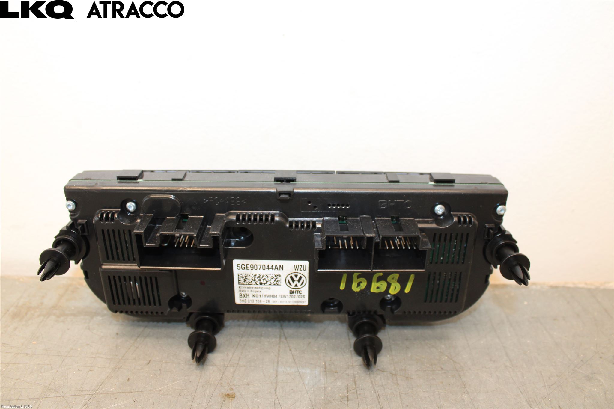 Volkswagen VW GOLF / E-GOLF VII 13-20 Styreenhet Kupevarme