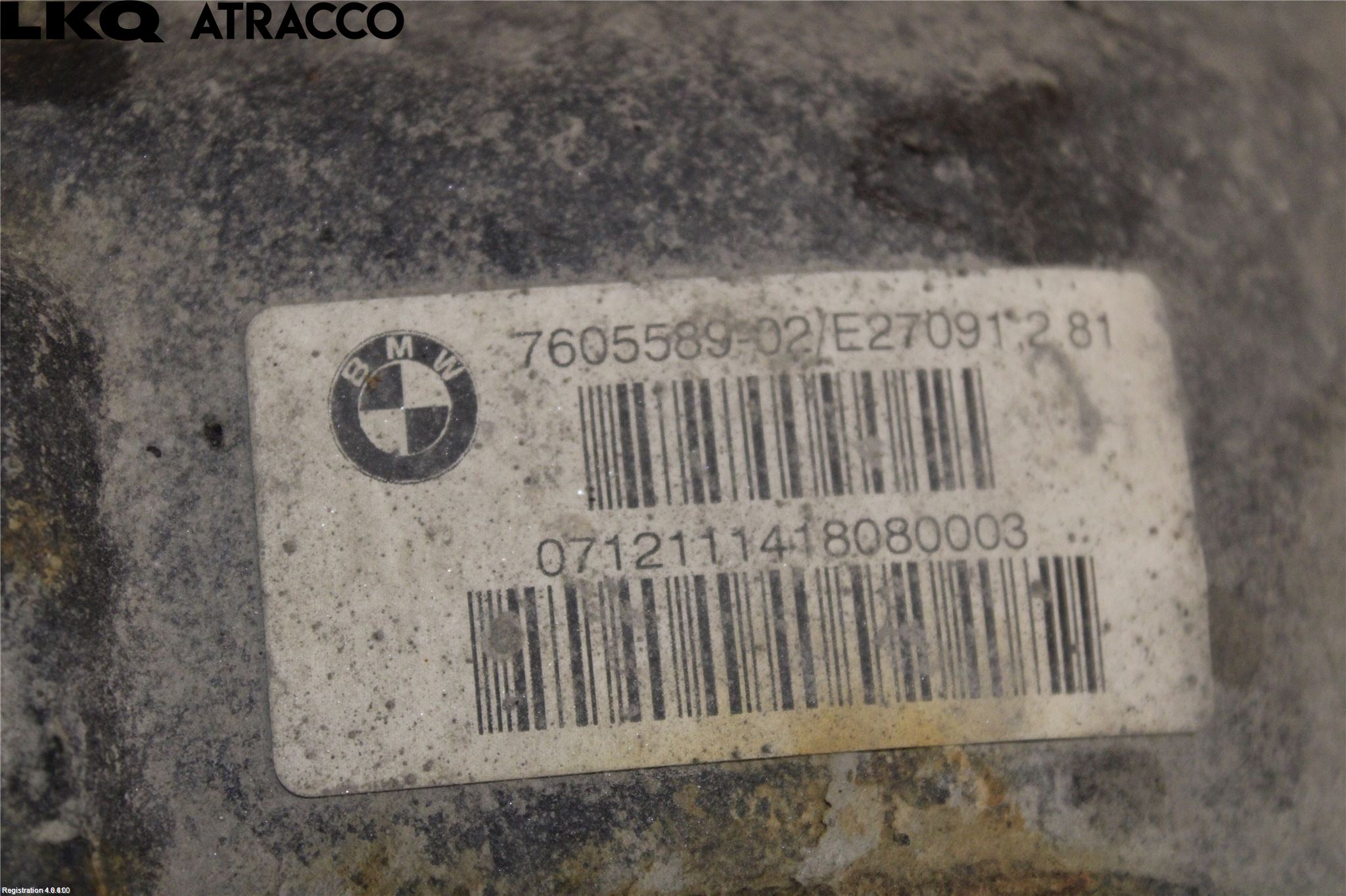 BMW 3 F30/F31/F80 12-19 Bakaksel Kardang Bak -Diff