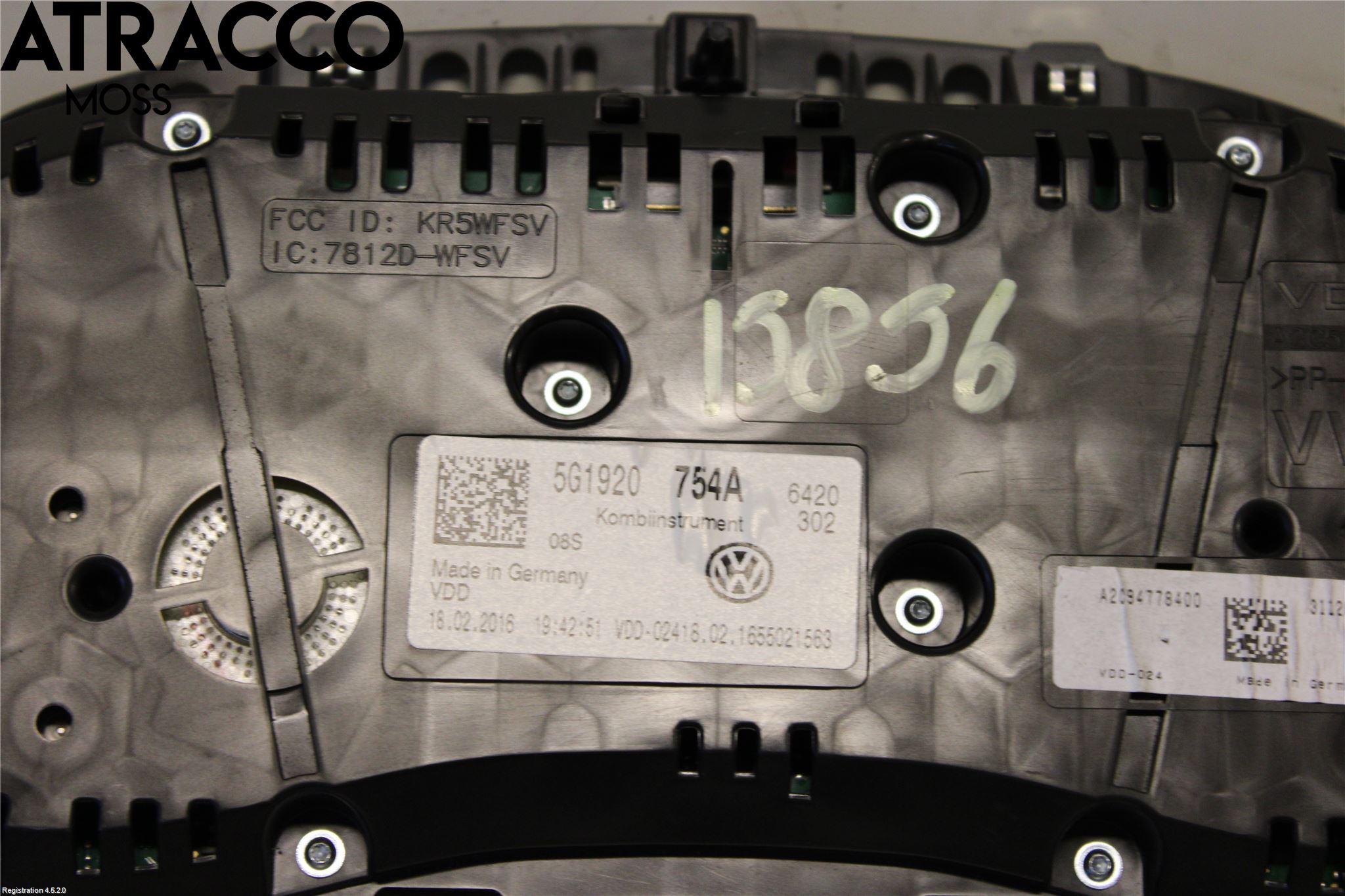 Volkswagen VW GOLF / E-GOLF VII 13-20 Instr Kombinert