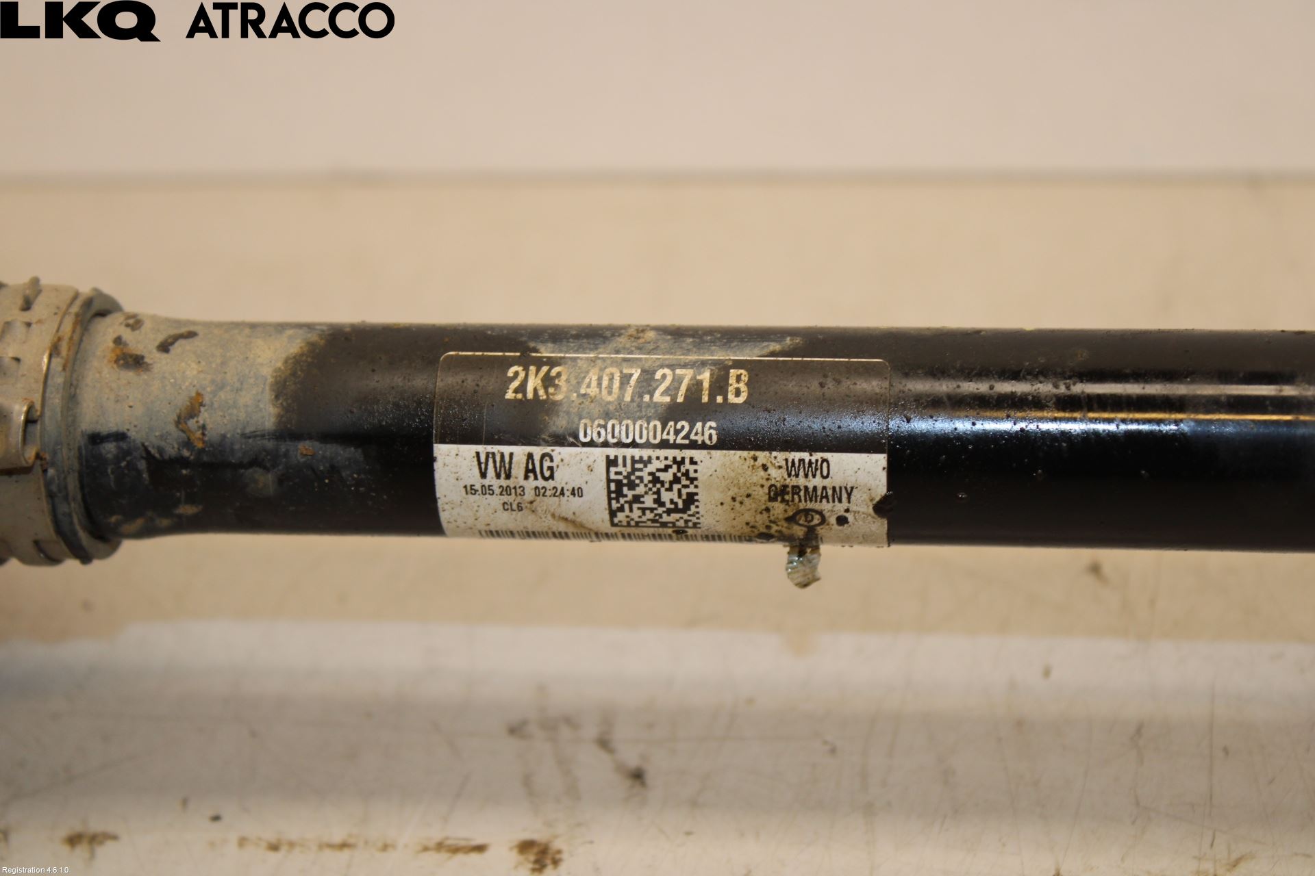 Volkswagen VW CADDY 11-15 Drivaksel Foran Kompl Venstre