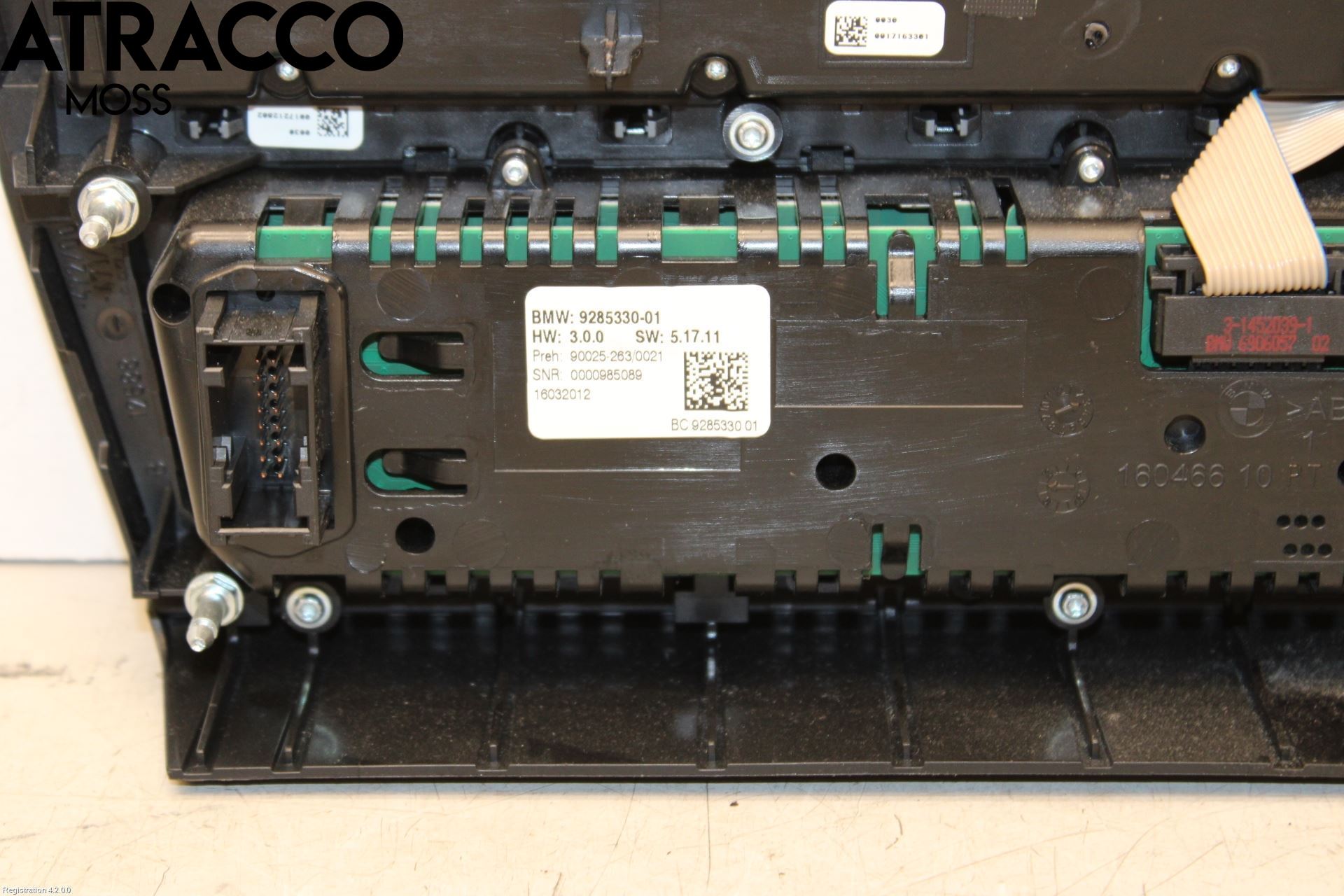 BMW 5 F10/F11/F18 09-17 Varme Ac Betjening-Display