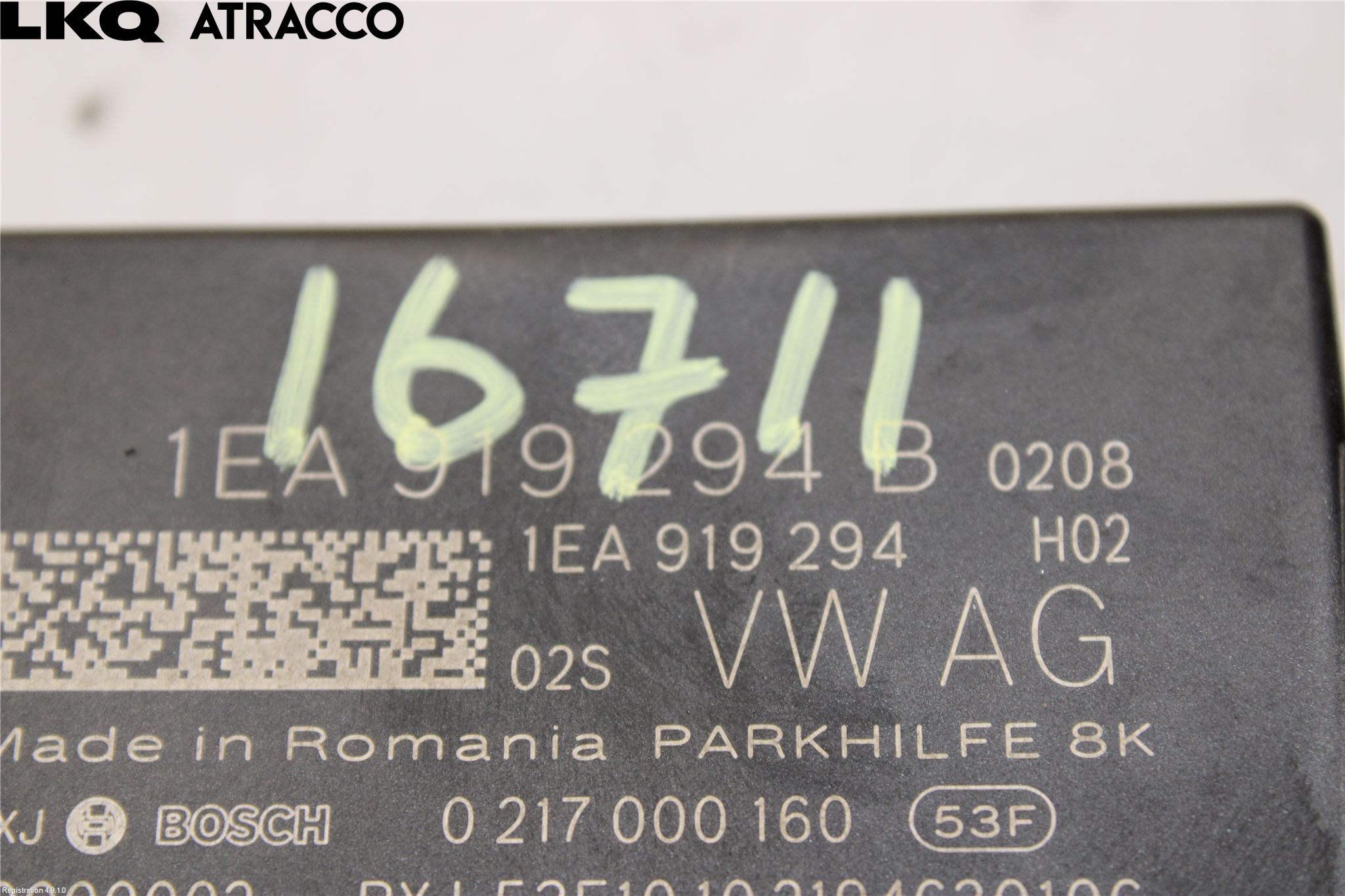 Audi Q4 E-TRON FZ 22- Styreenhet Parkering