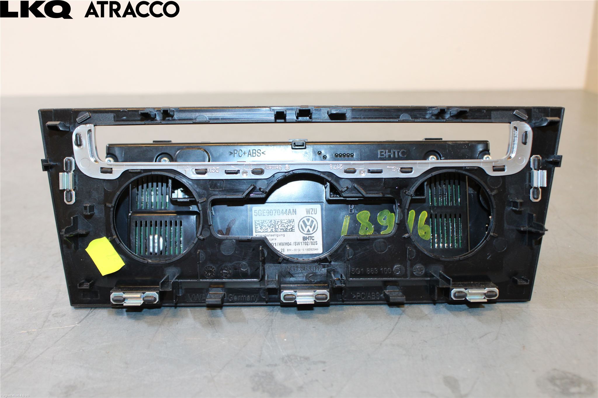 Volkswagen VW GOLF / E-GOLF VII 13-20 Varme Ac Betjening-Display