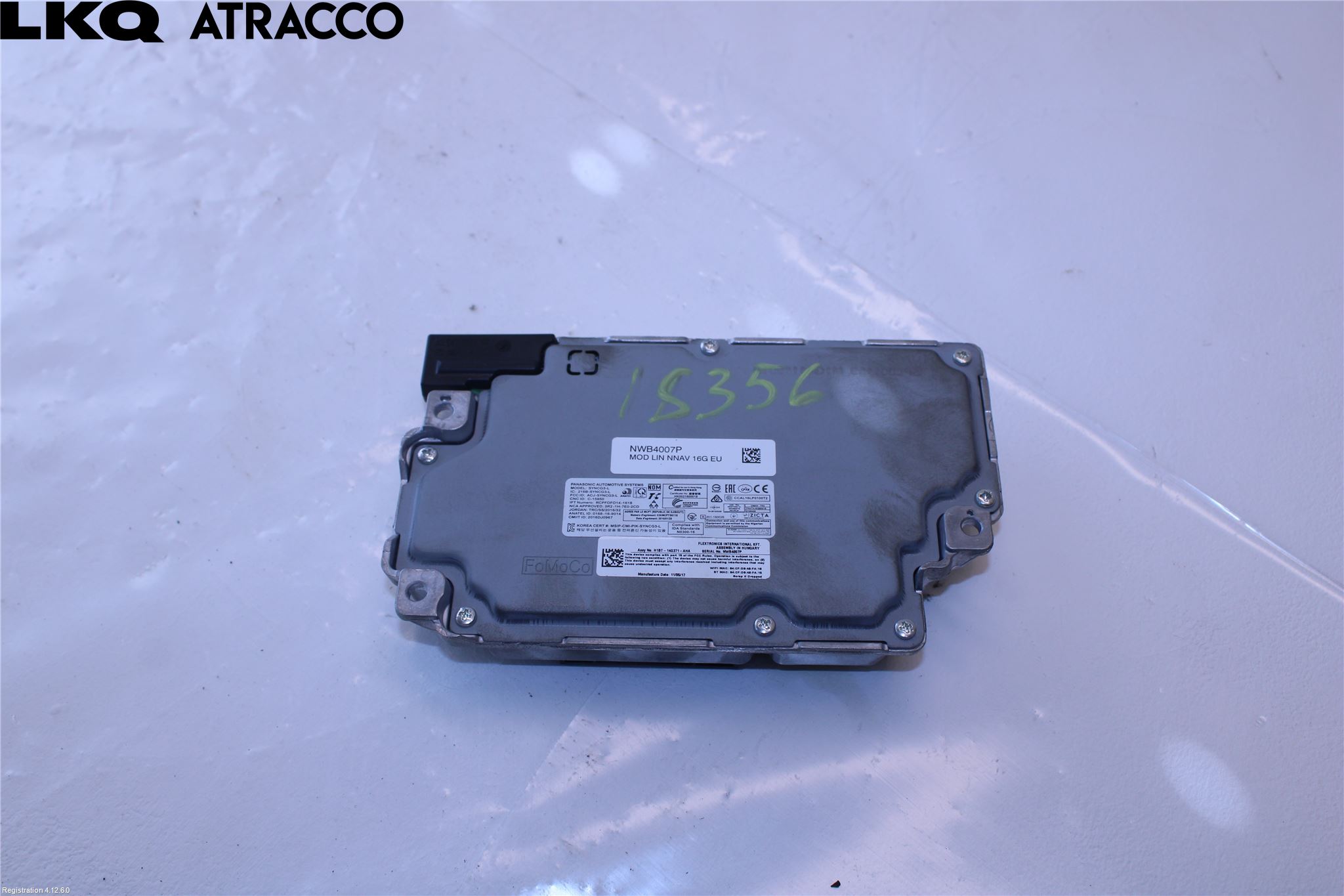 Ford FIESTA (VII) 18-23 Styreenhet Øvrig